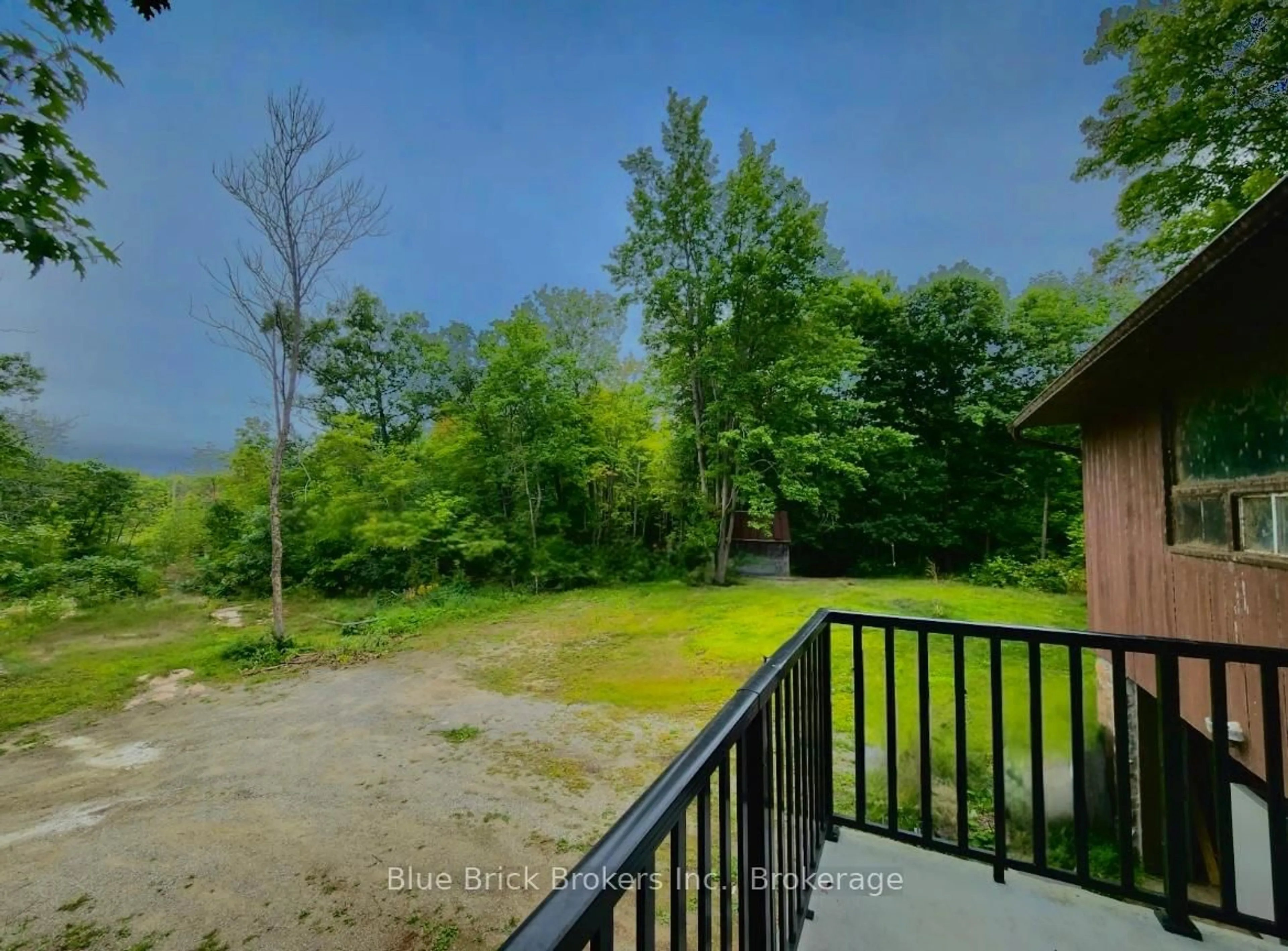 A pic from outside/outdoor area/front of a property/back of a property/a pic from drone, forest/trees view for 7813 Rama Rd, Ramara Ontario L0K 2B0