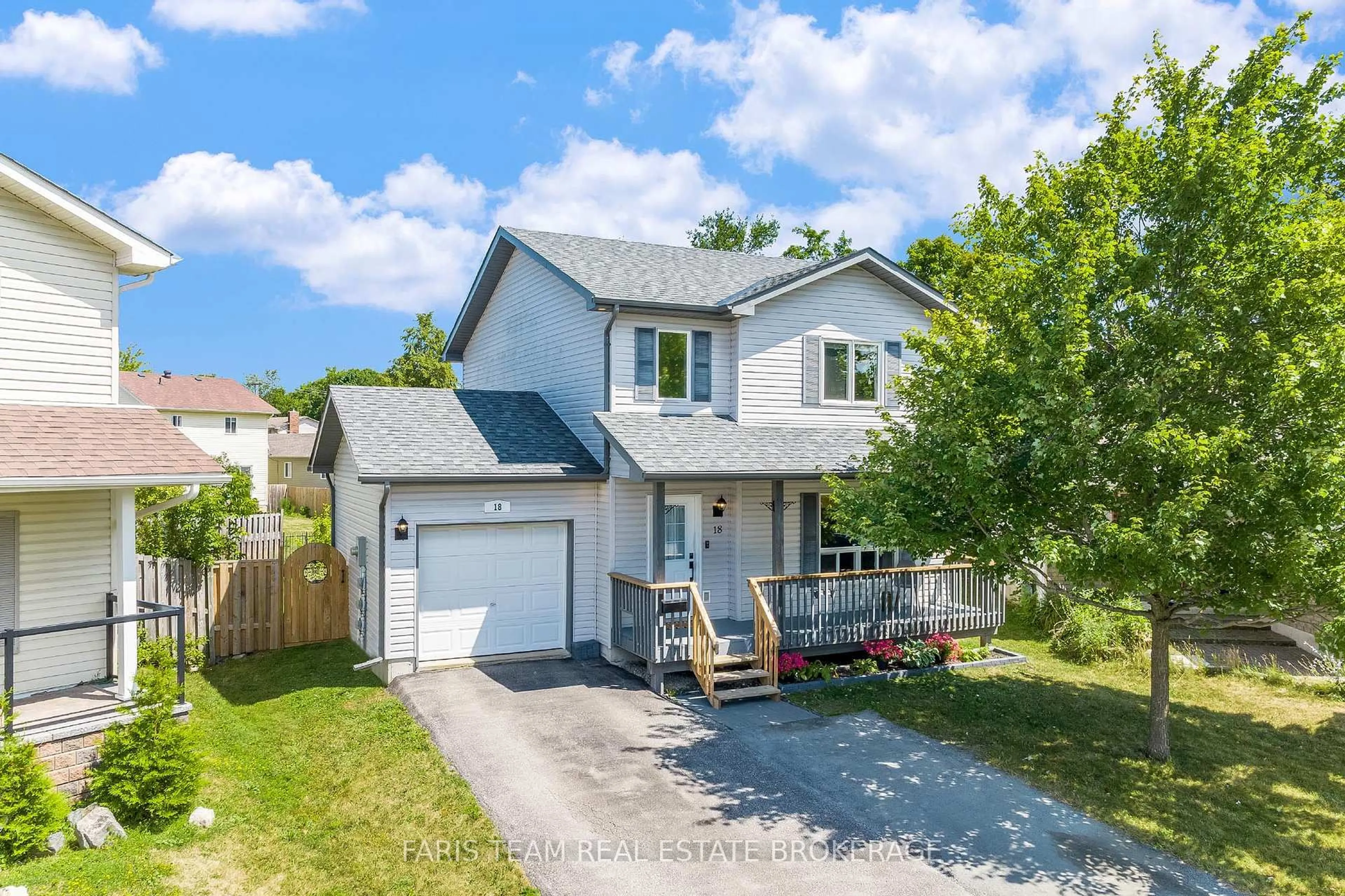 A pic from outside/outdoor area/front of a property/back of a property/a pic from drone, street for 18 Joshua Crt, Orillia Ontario L3V 8B6