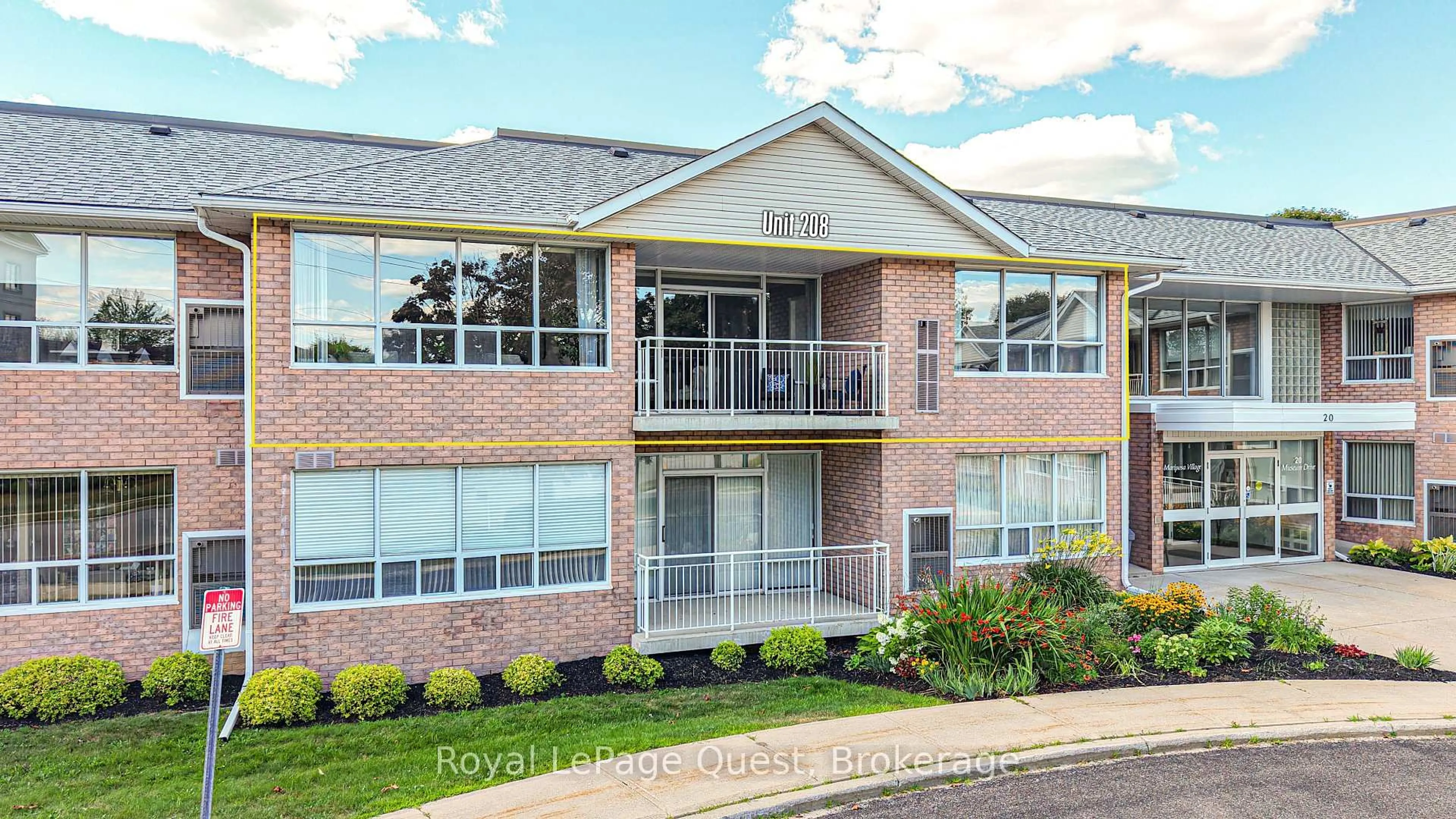 Home with brick exterior material, water/lake/river/ocean view for 20 Museum Dr #208, Orillia Ontario L3V 7T9
