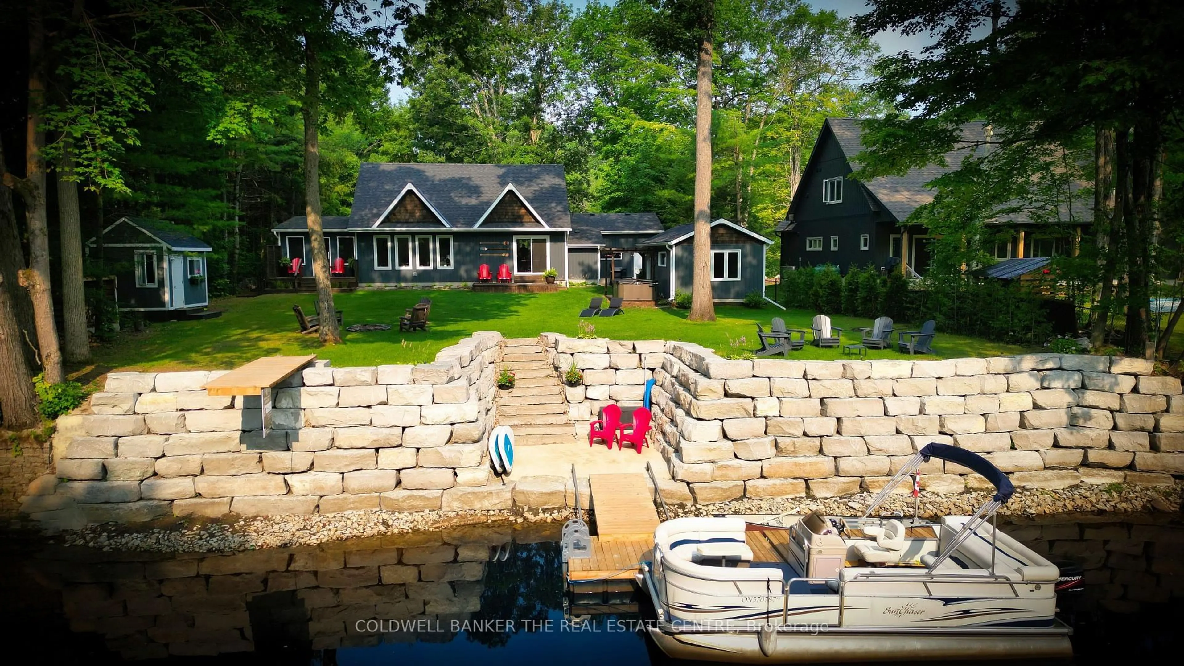Patio, water/lake/river/ocean view for 7371 Davy Dr, Ramara Ontario L0K 2B0