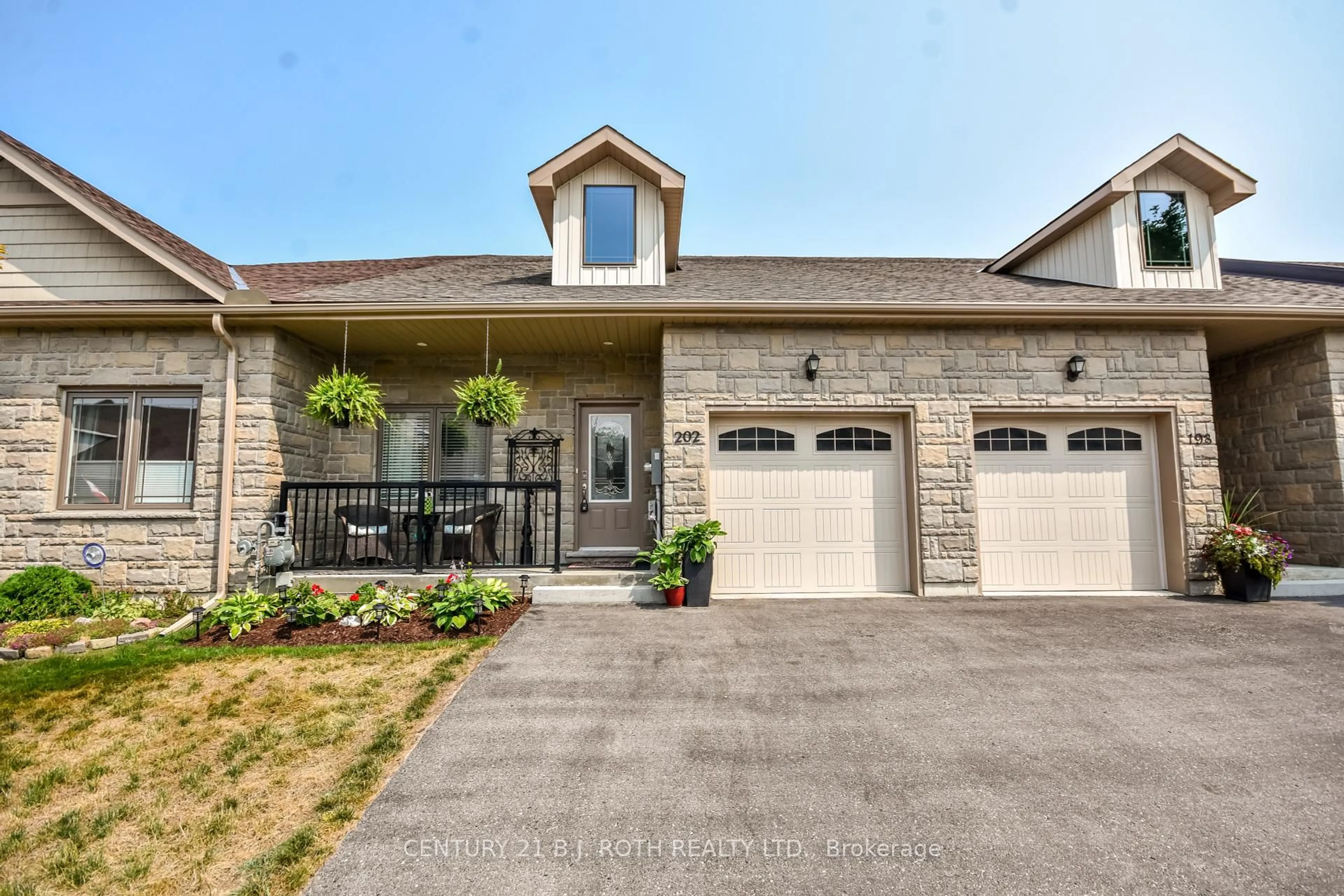 Home with brick exterior material, street for 202 Lucy Lane, Orillia Ontario L3V 0G3