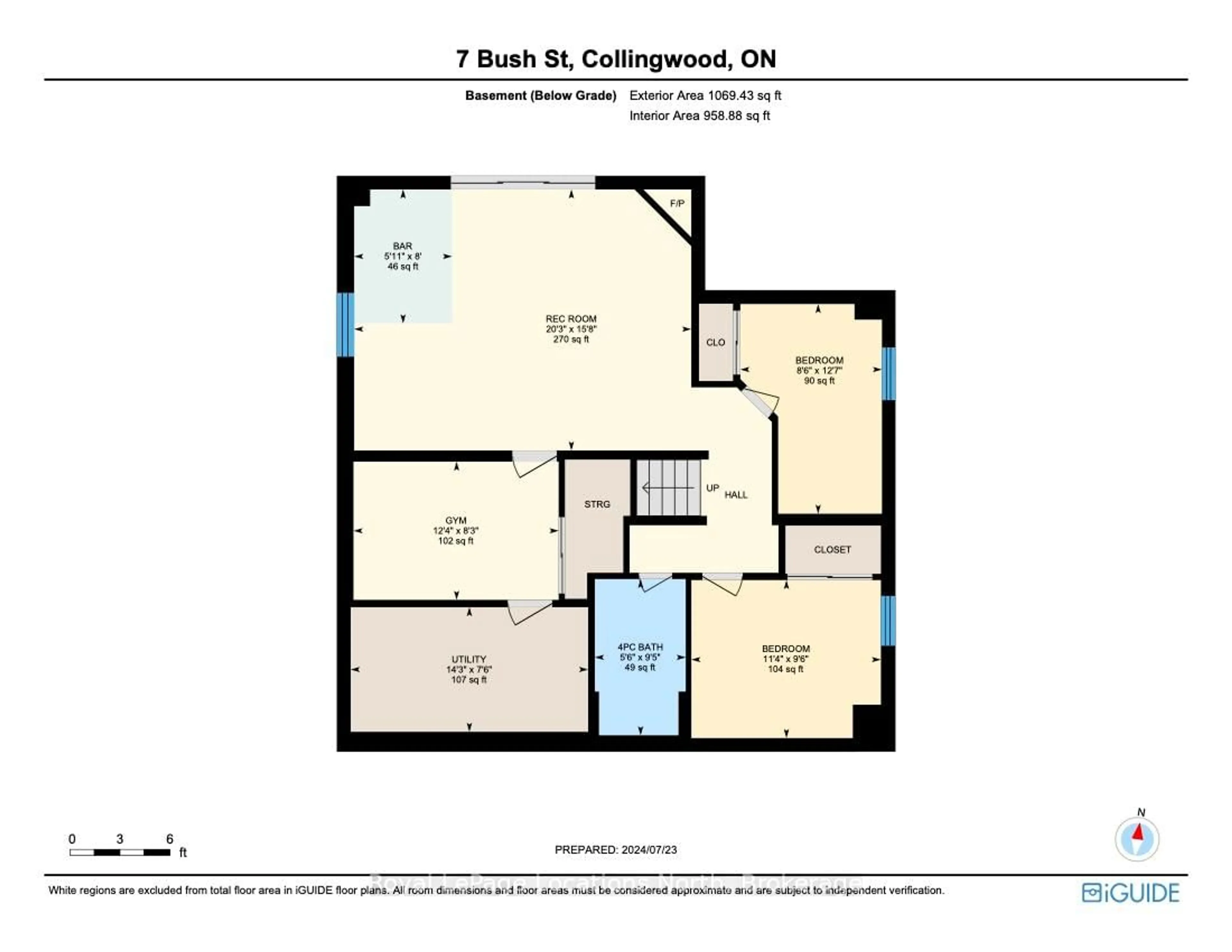 Floor plan for 7 Bush St, Collingwood Ontario L9Y 4S9