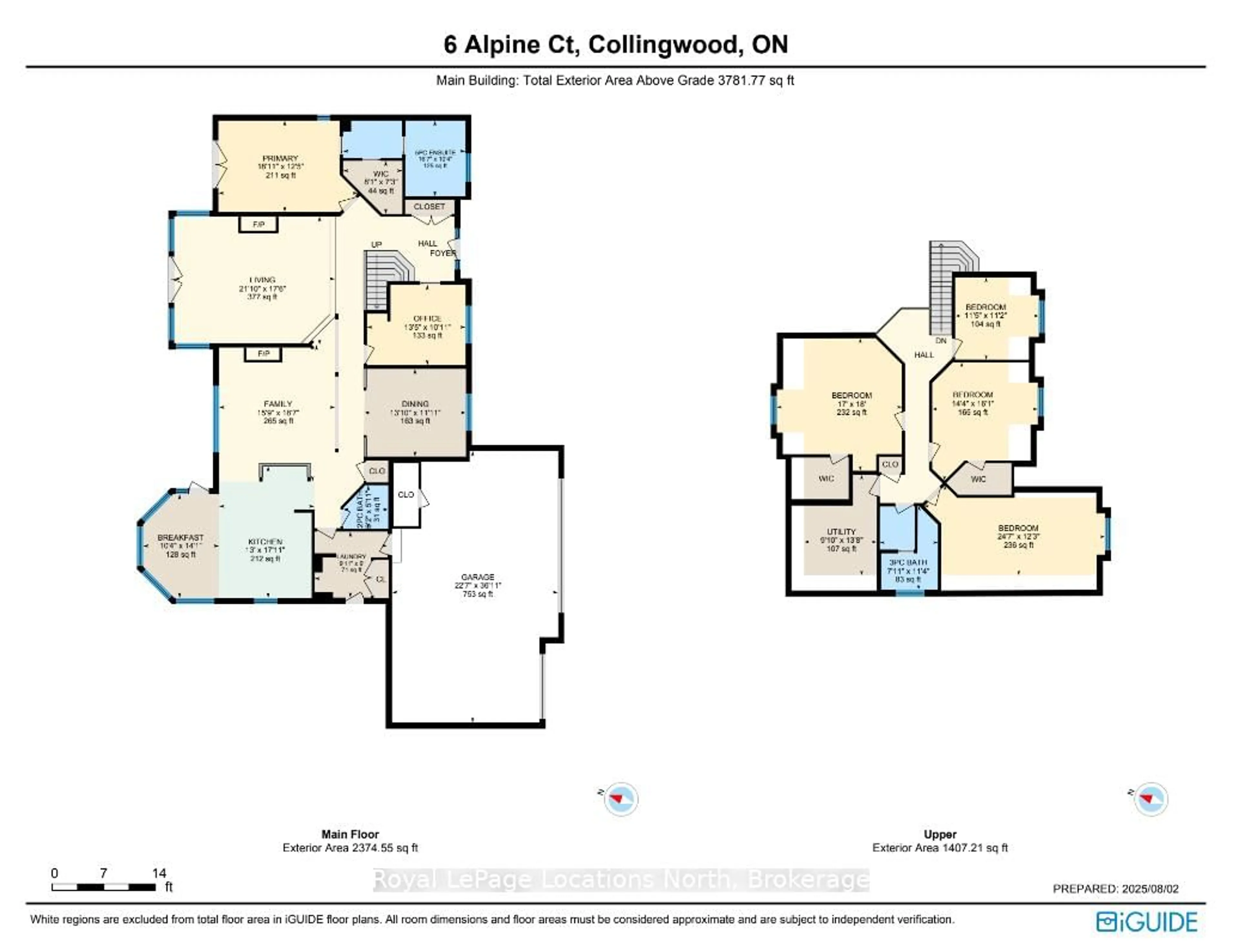 Floor plan for 6 Alpine Crt, Collingwood Ontario L9Y 4W7