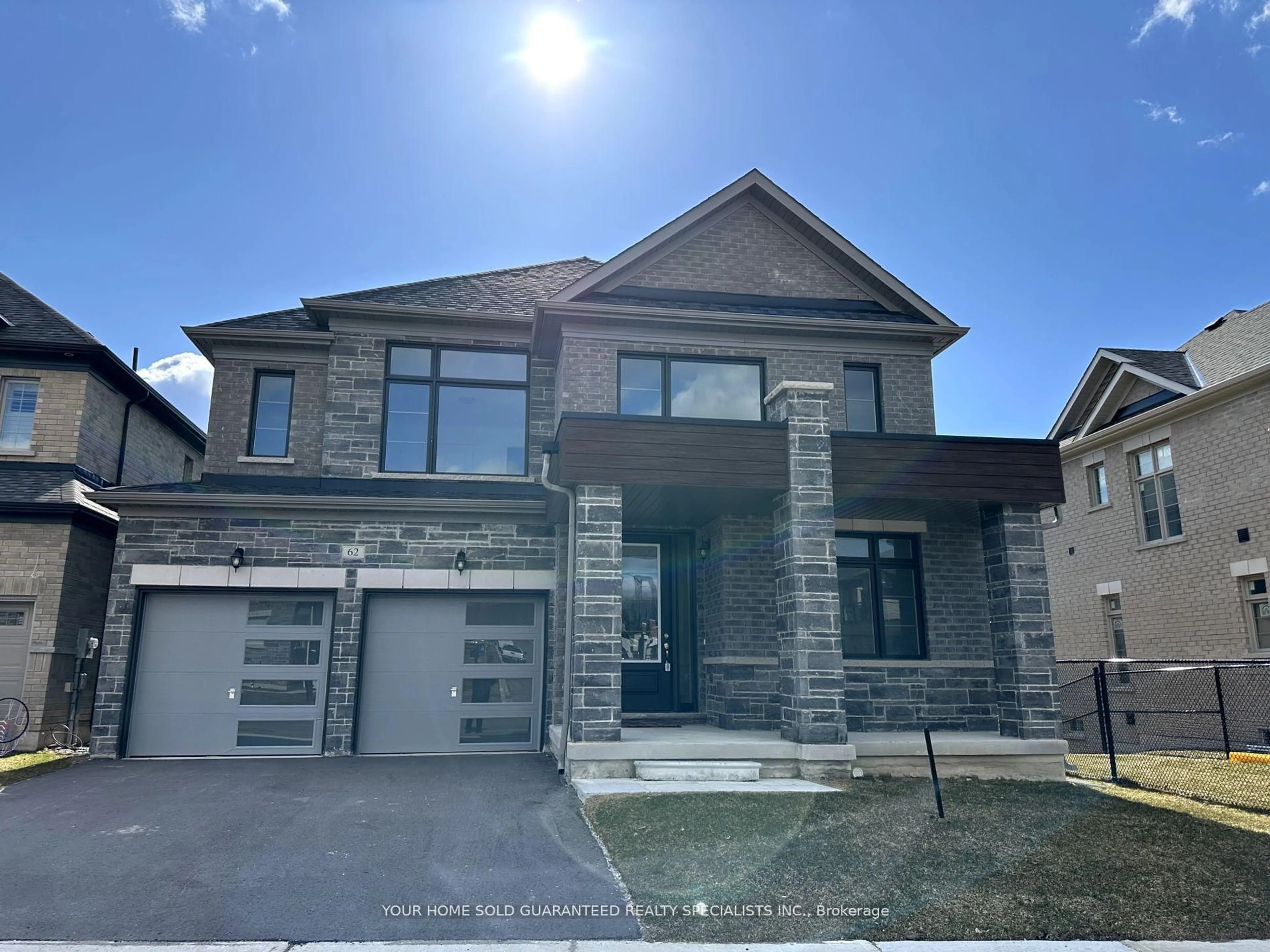 Home with brick exterior material, street for 62 Calypso Ave, Springwater Ontario L0L 1Y3