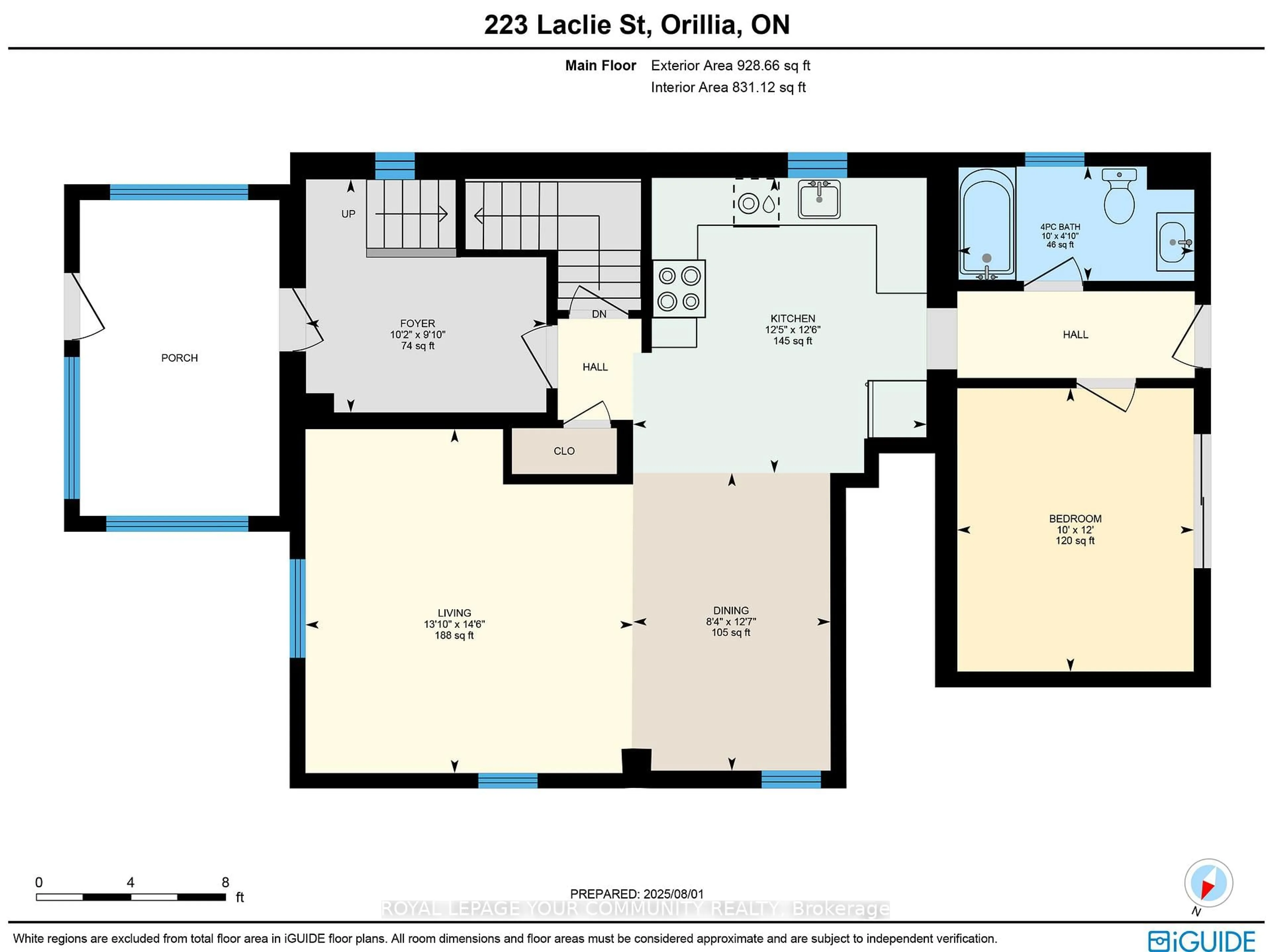 Floor plan for 223 Laclie St, Orillia Ontario L3V 4N5