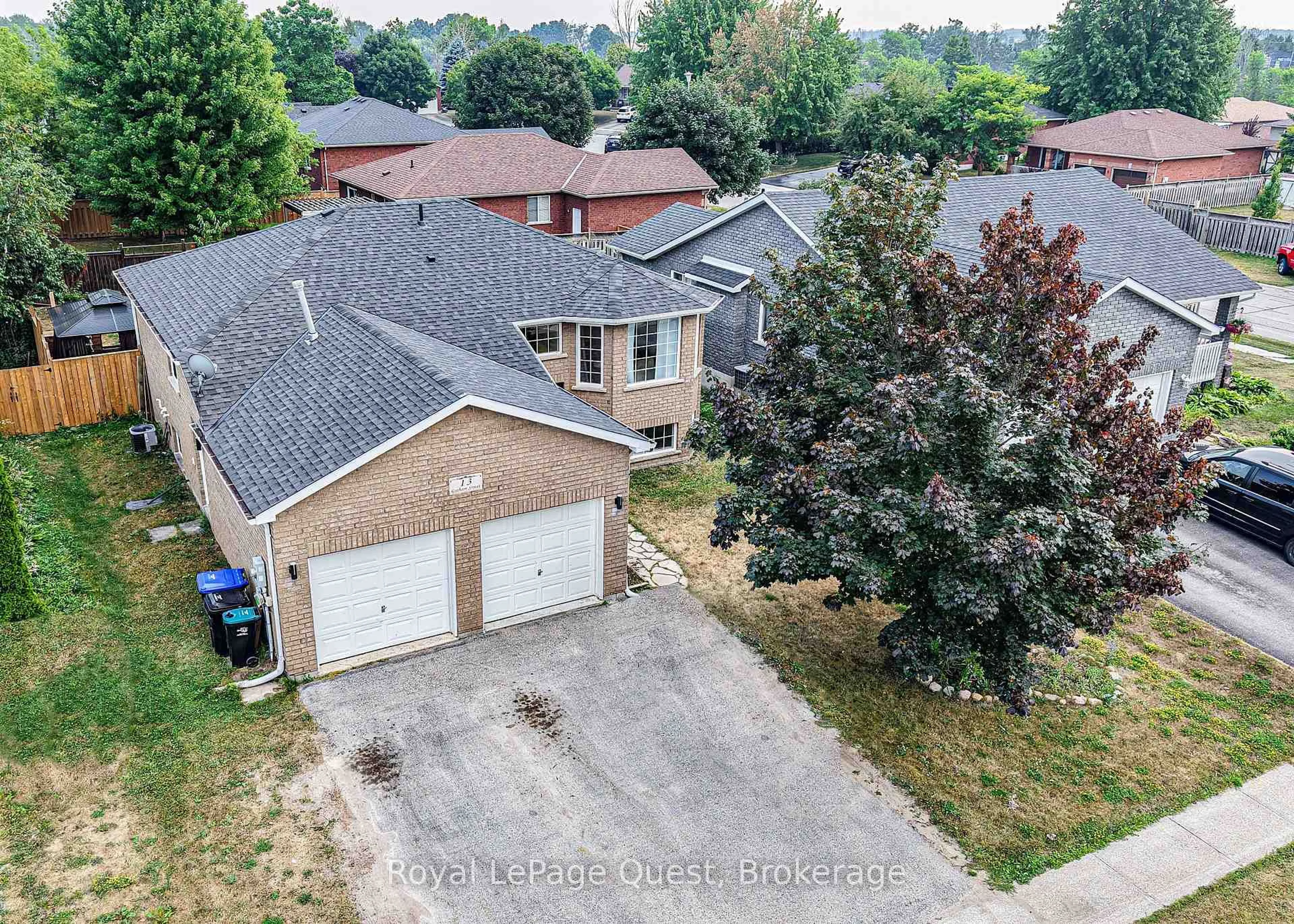 A pic from outside/outdoor area/front of a property/back of a property/a pic from drone, street for 13 Graham St, Springwater Ontario L0L 1P0
