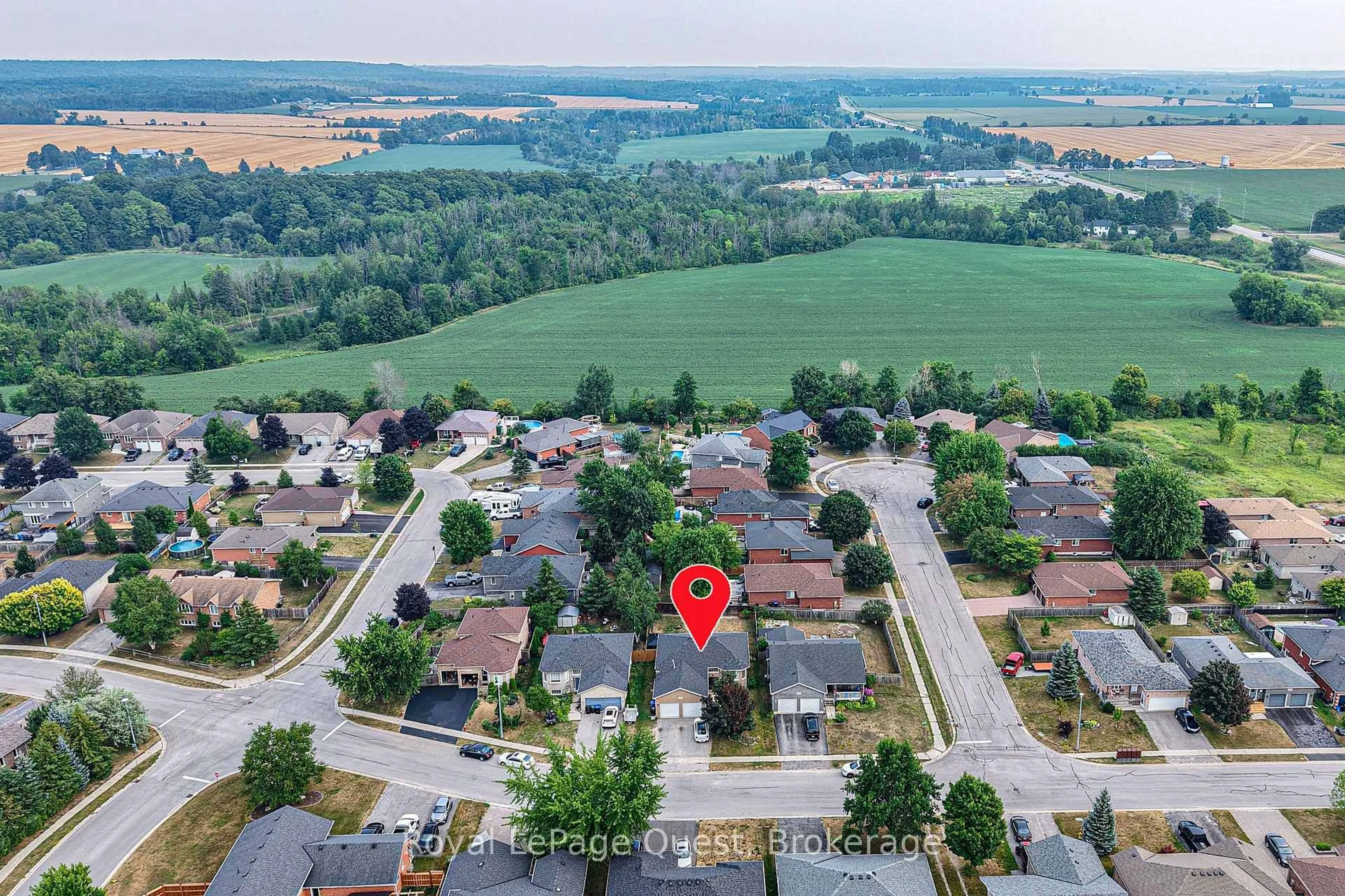 A pic from outside/outdoor area/front of a property/back of a property/a pic from drone, water/lake/river/ocean view for 13 Graham St, Springwater Ontario L0L 1P0
