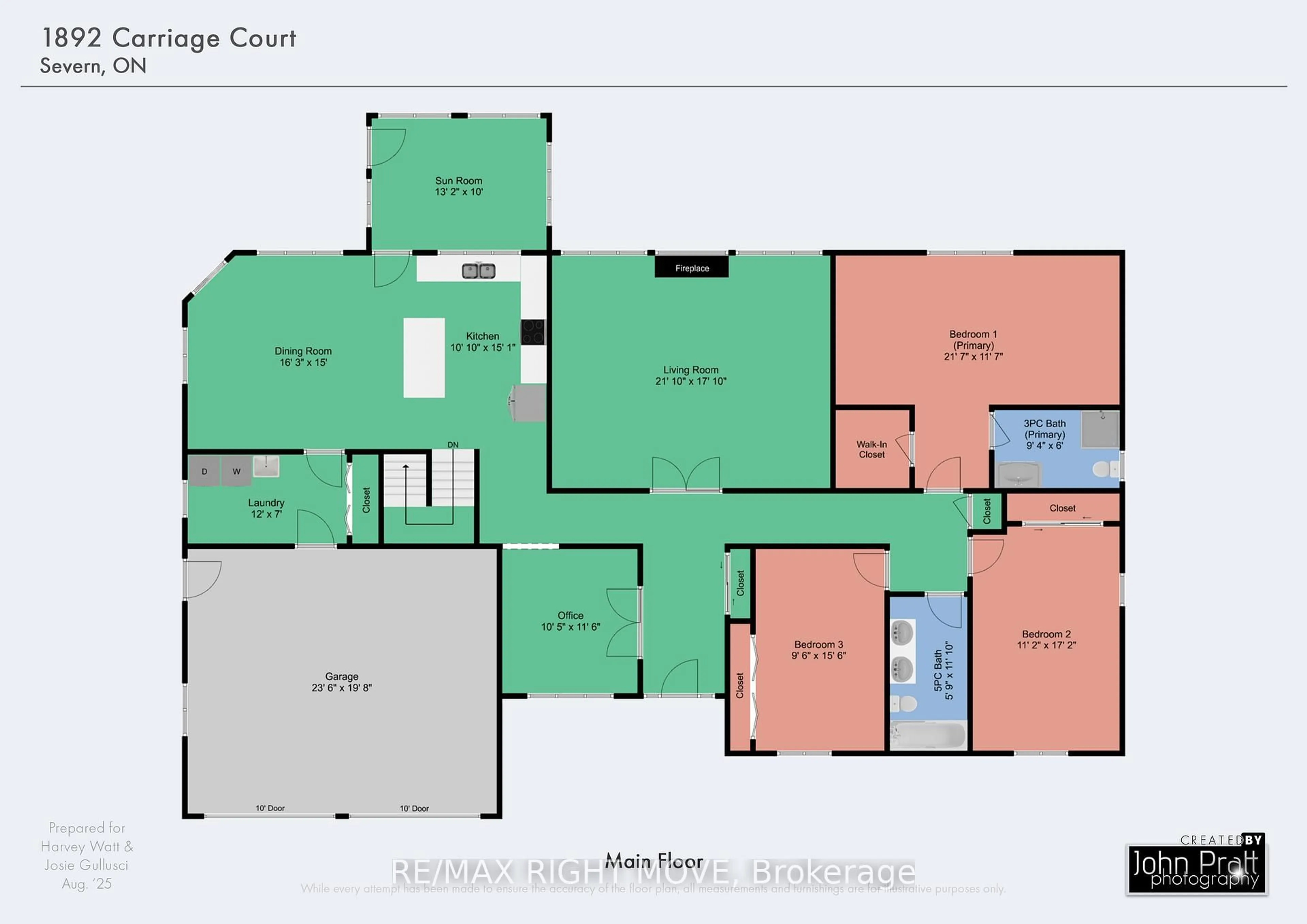 Floor plan for 1892 CARRIAGE Crt, Severn Ontario L3V 6H2