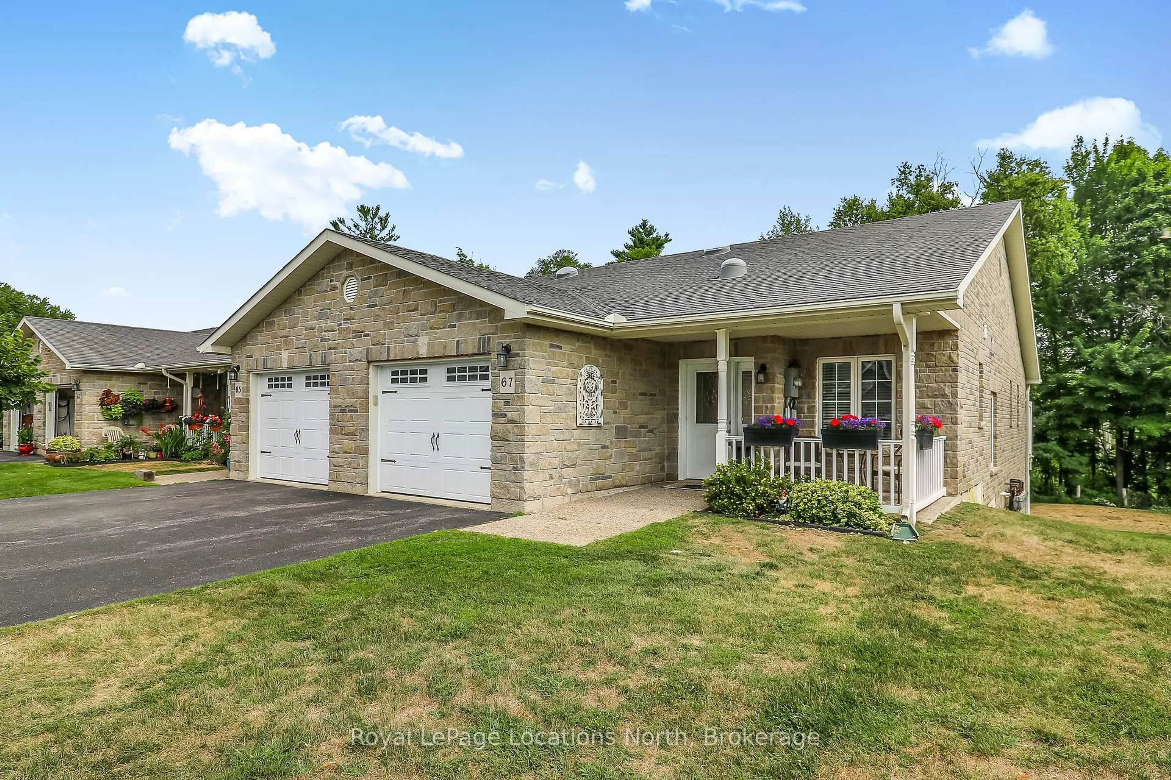 Home with brick exterior material, street for 67 Greenway Dr, Wasaga Beach Ontario L9Z 0E6