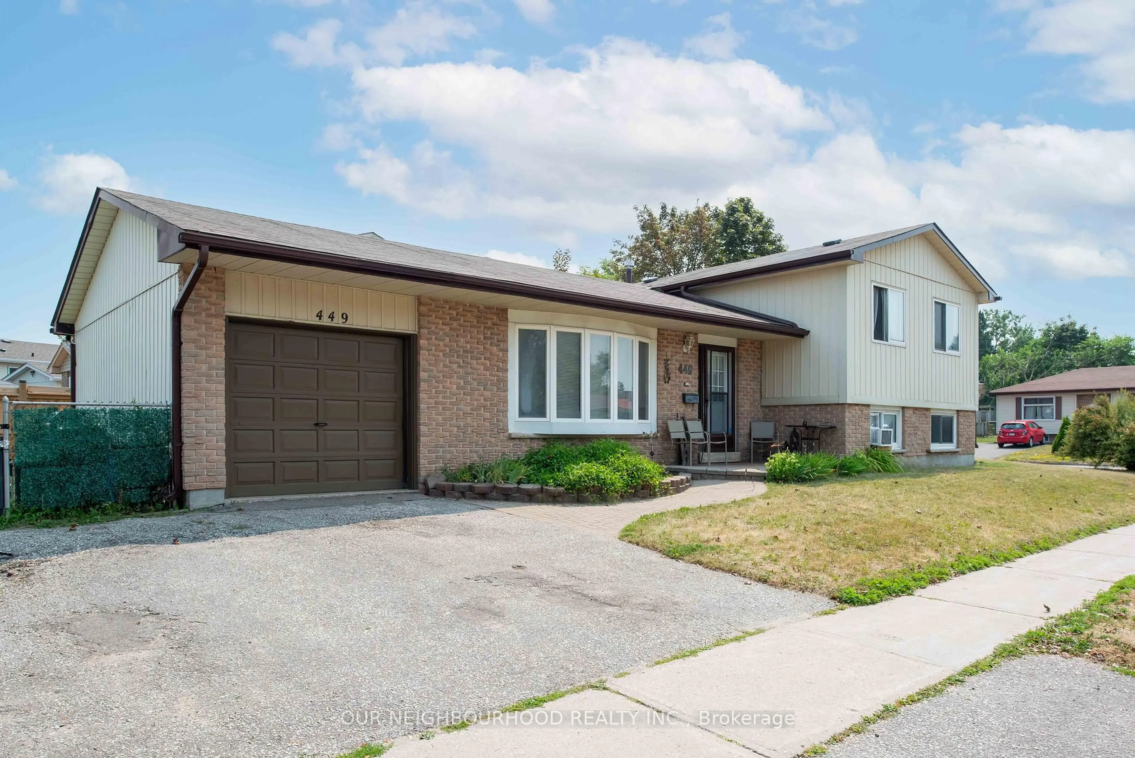 Home with brick exterior material, street for 449 Leacock Dr, Barrie Ontario L4N 4X6
