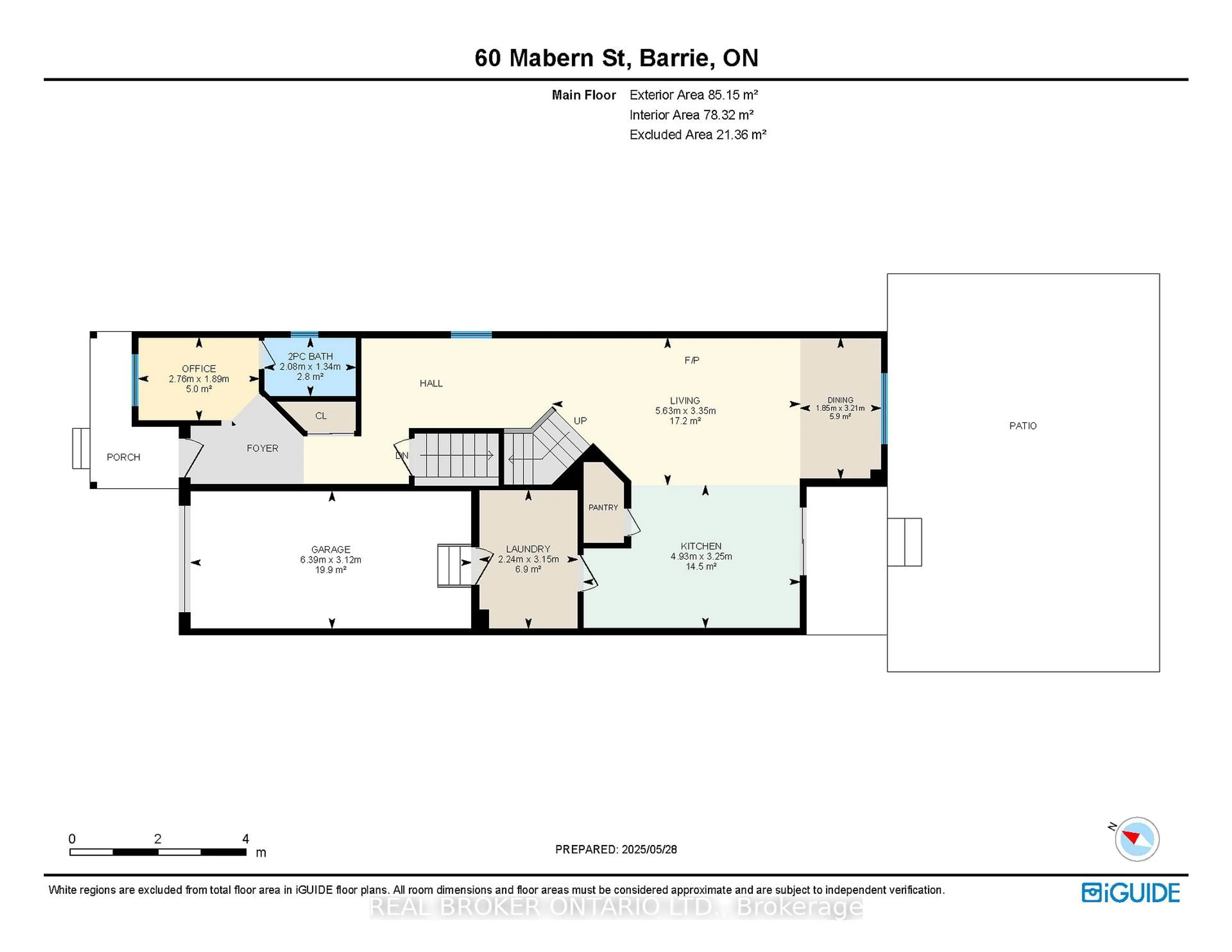 Floor plan for 60 MABERN St, Barrie Ontario L9J 0J2