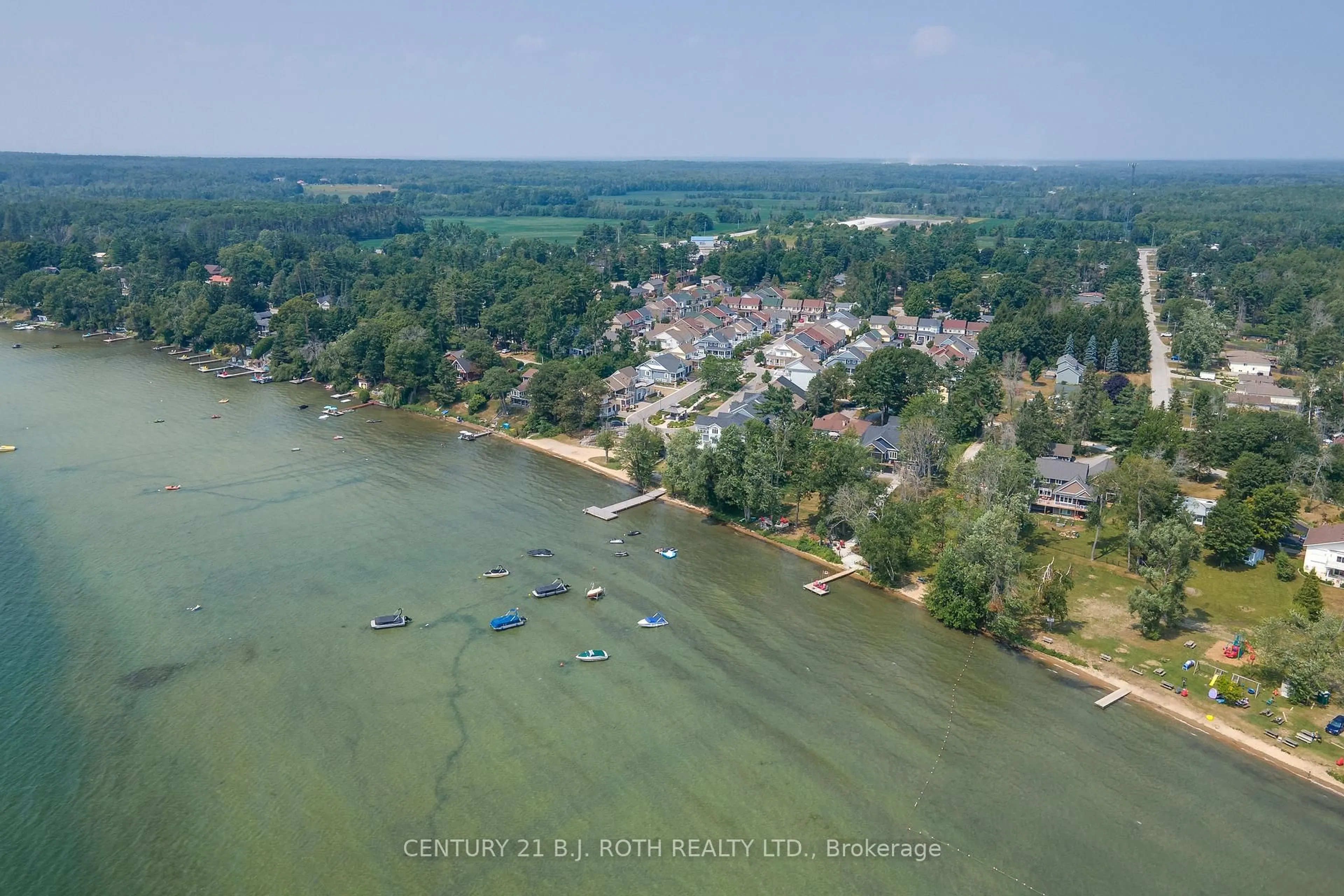 A pic from outside/outdoor area/front of a property/back of a property/a pic from drone, water/lake/river/ocean view for 3327 Summerhill Way, Severn Ontario L3V 0E1