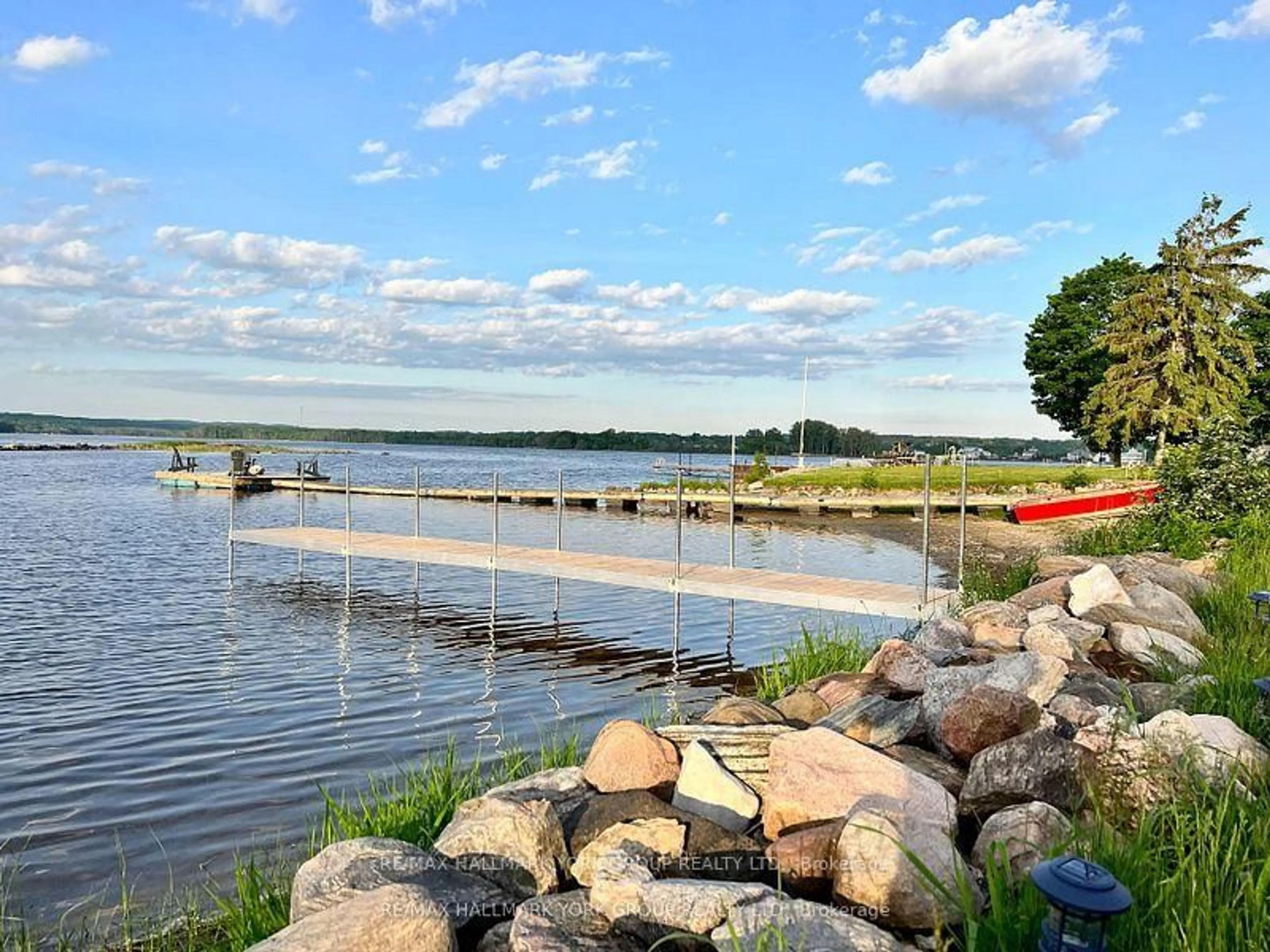 Patio, water/lake/river/ocean view for 42 Lighthouse Cres, Tay Ontario L0K 2A0
