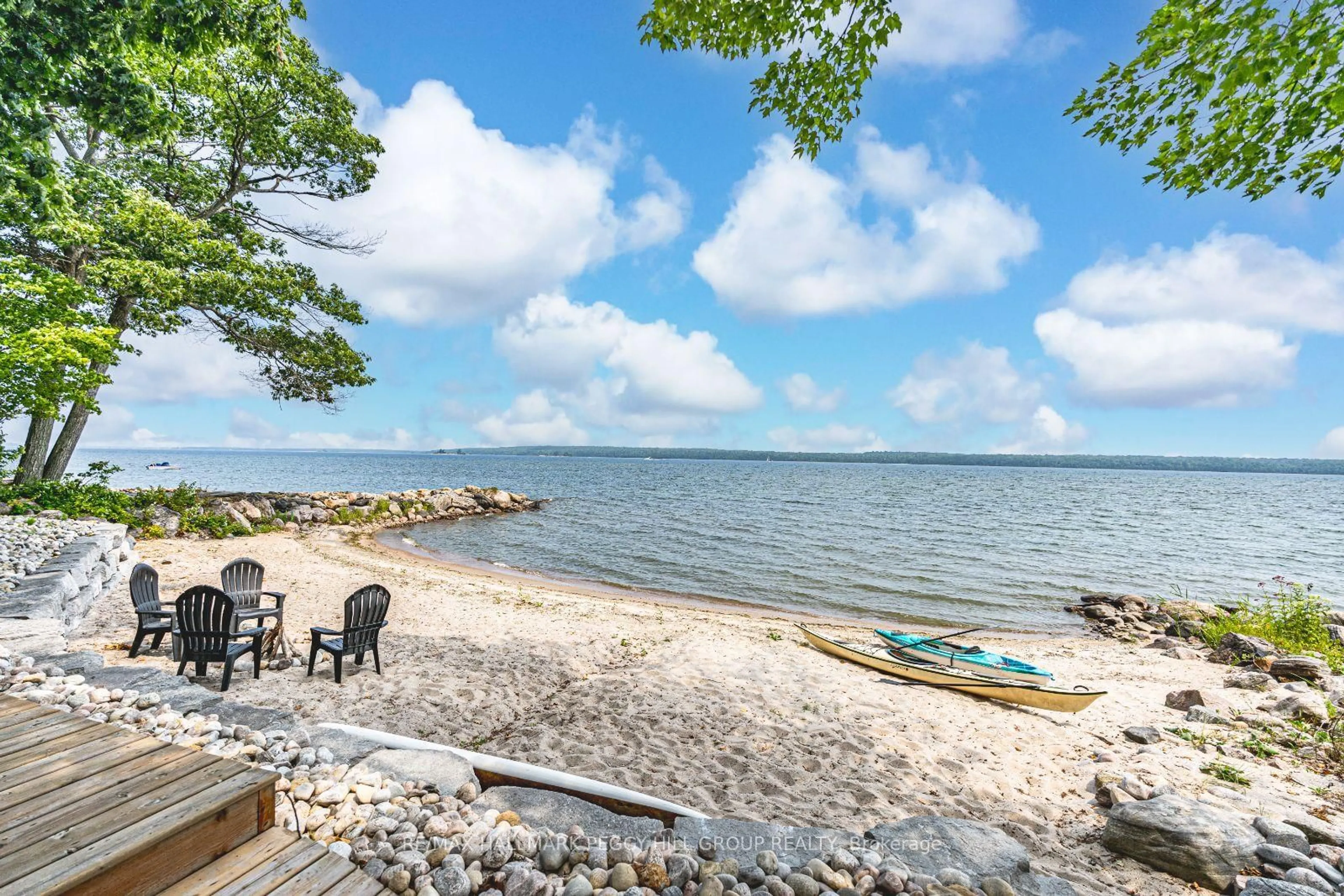Patio, water/lake/river/ocean view for 1457 Champlain Rd, Tiny Ontario L9M 0C1