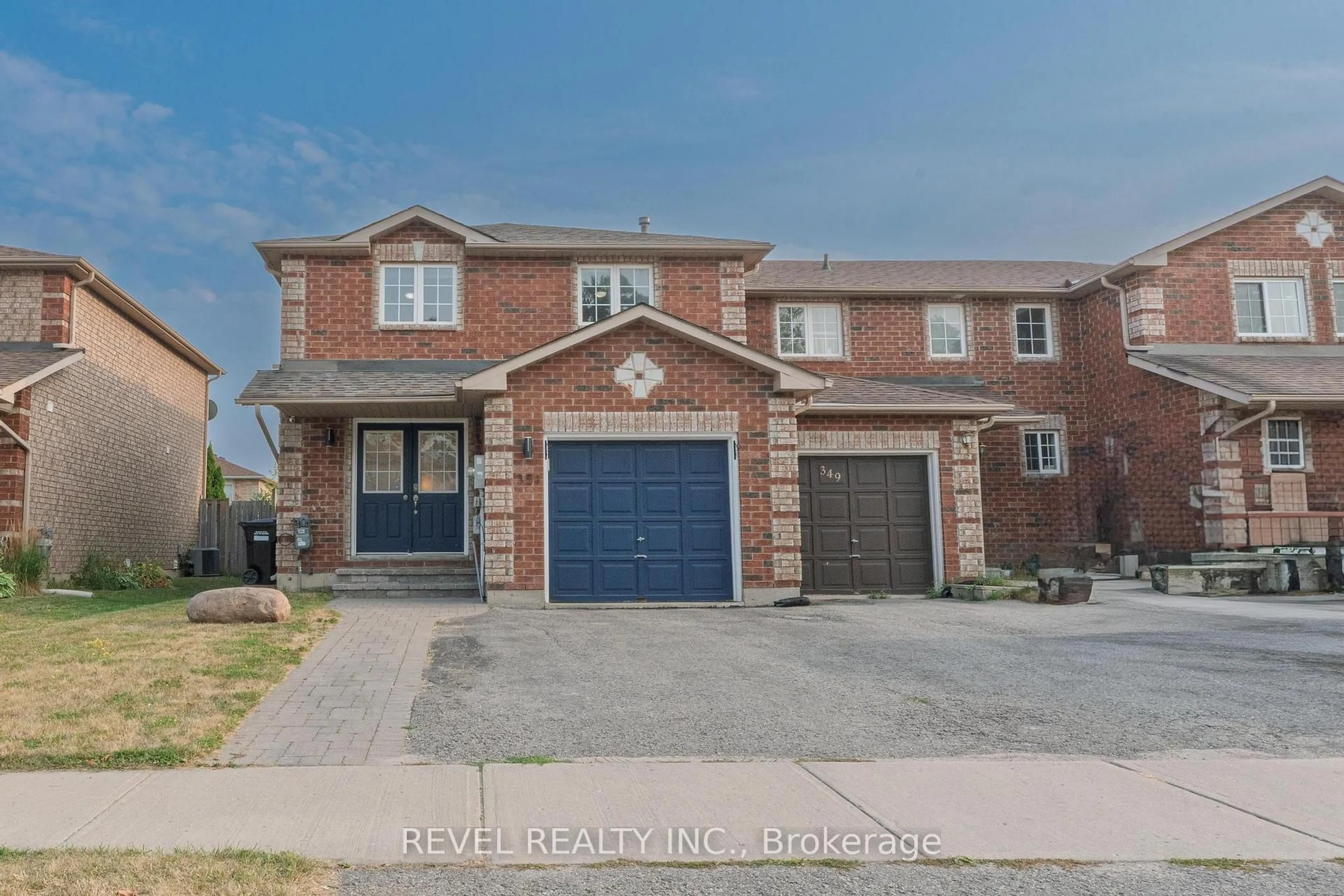 Home with brick exterior material, street for 351 Dunsmore Lane, Barrie Ontario L4M 7B2