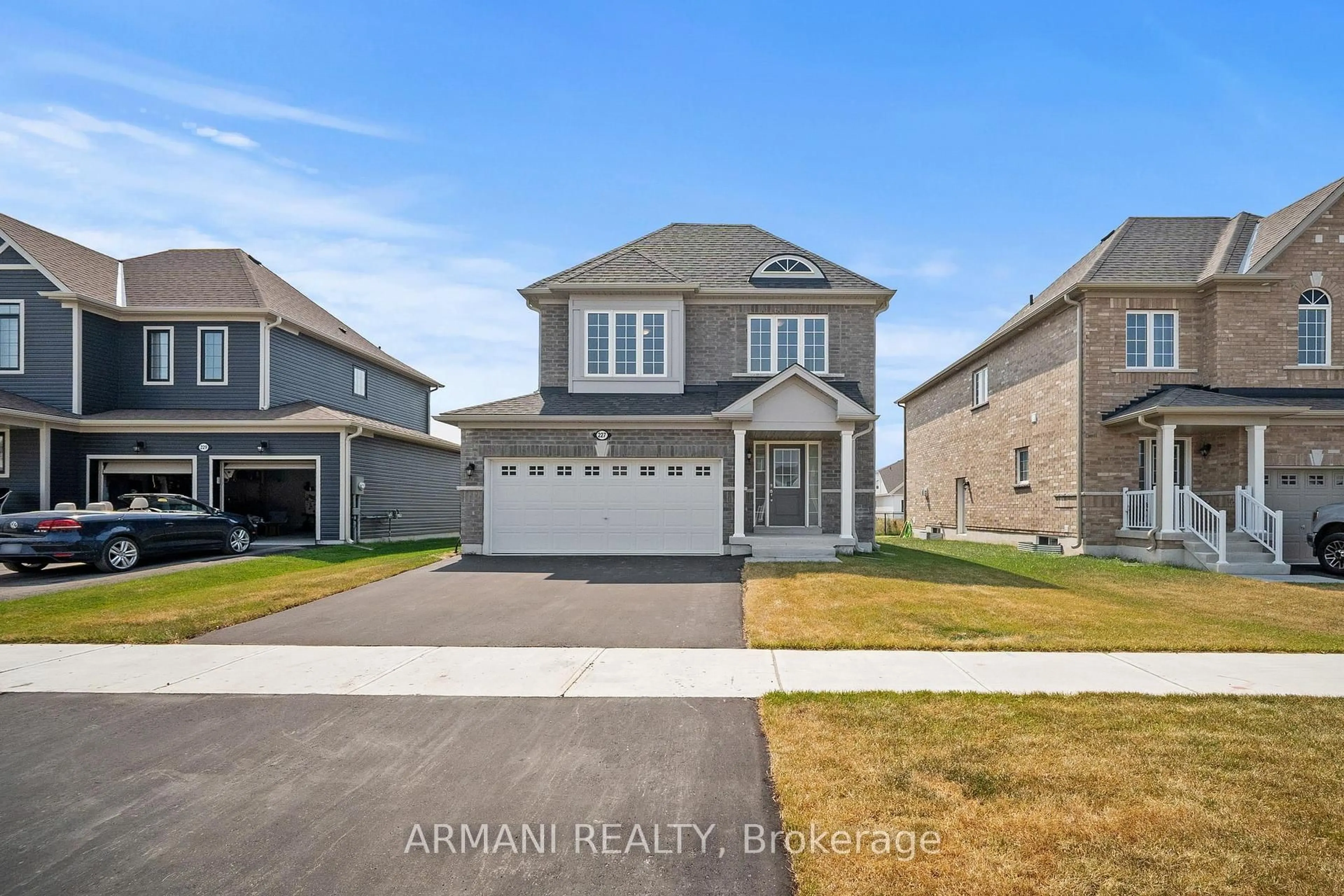 Home with vinyl exterior material, street for 227 Mckenzie Dr, Clearview Ontario L0M 1S0