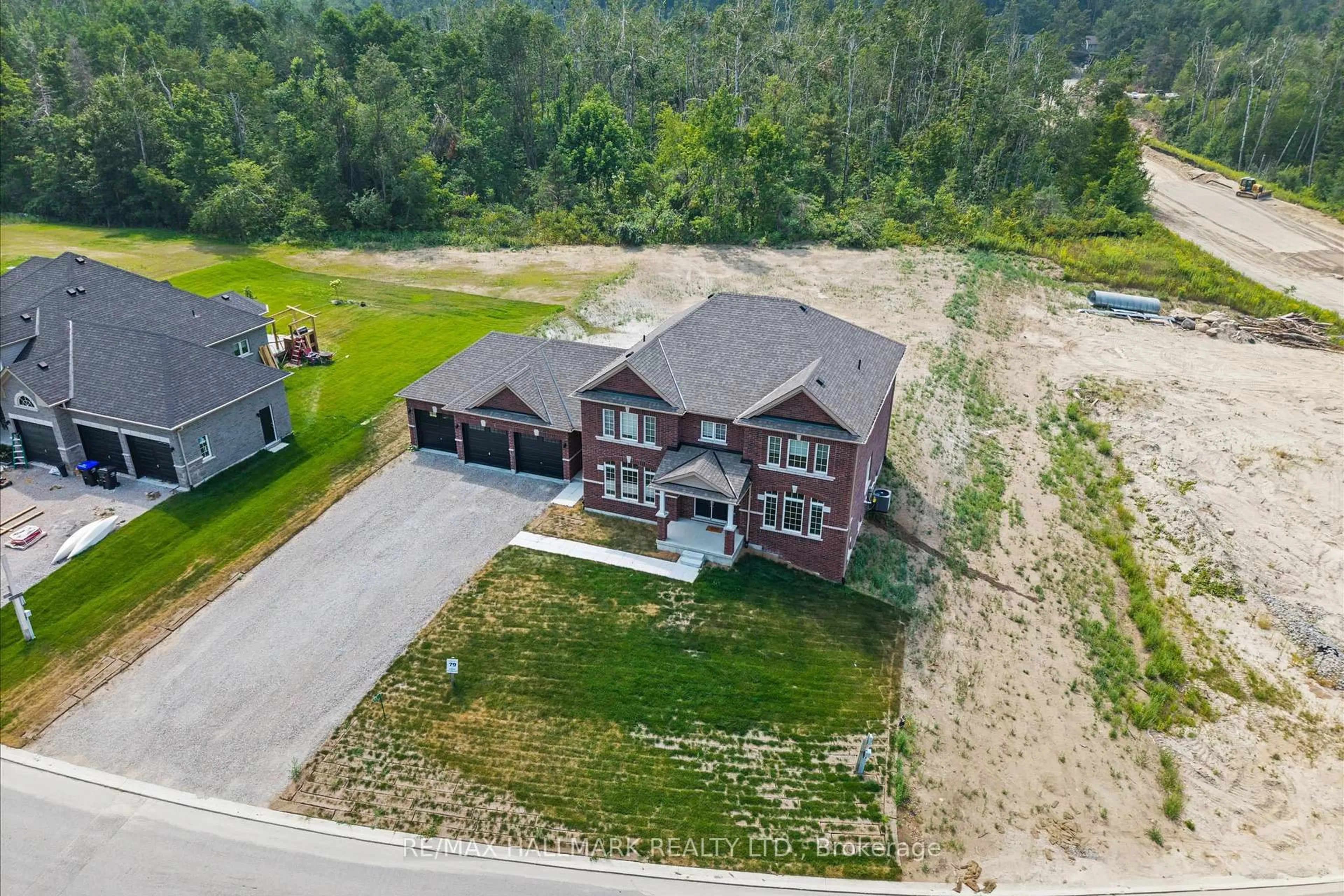A pic from outside/outdoor area/front of a property/back of a property/a pic from drone, unknown for 94 Ruby Rdge, Oro-Medonte Ontario L0L 2E0