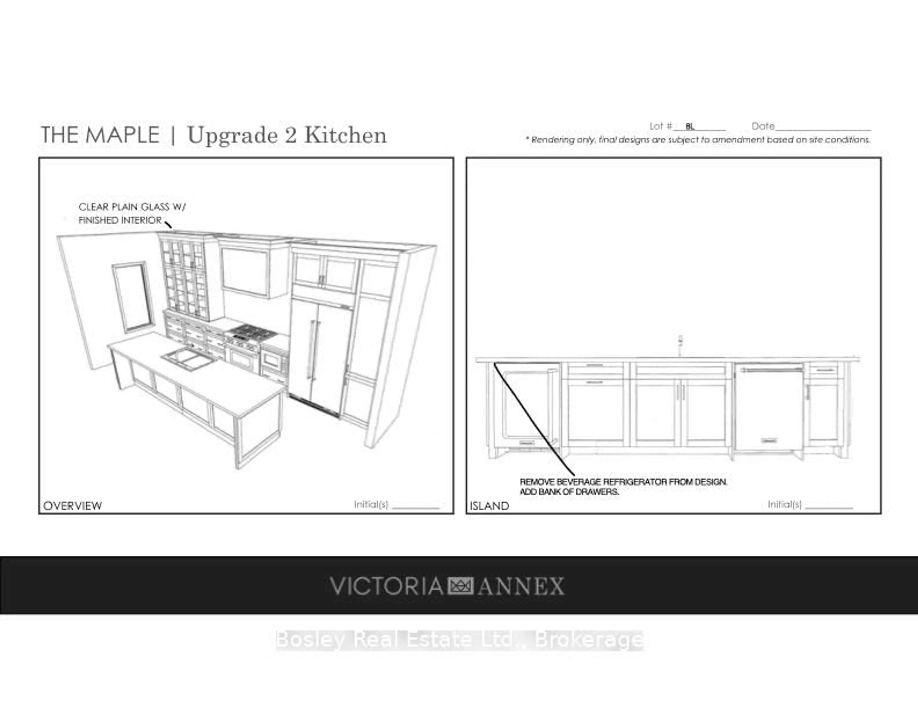 Standard kitchen, wood/laminate floor for 400 Maple St #Lot 8 L, Collingwood Ontario L9Y 2R7