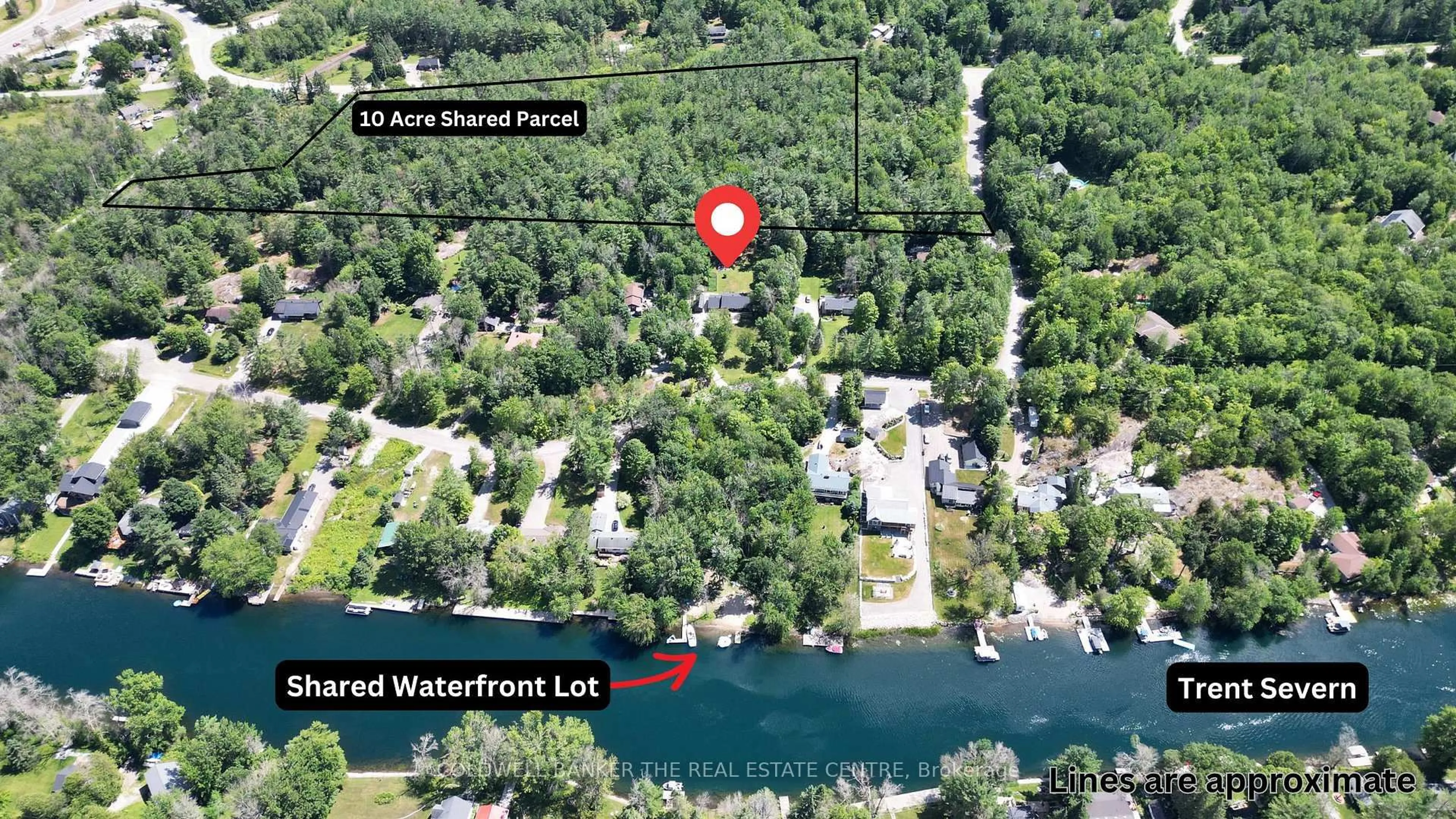 A pic from outside/outdoor area/front of a property/back of a property/a pic from drone, water/lake/river/ocean view for 4557 Trent Tr, Severn Ontario L0K 2B0
