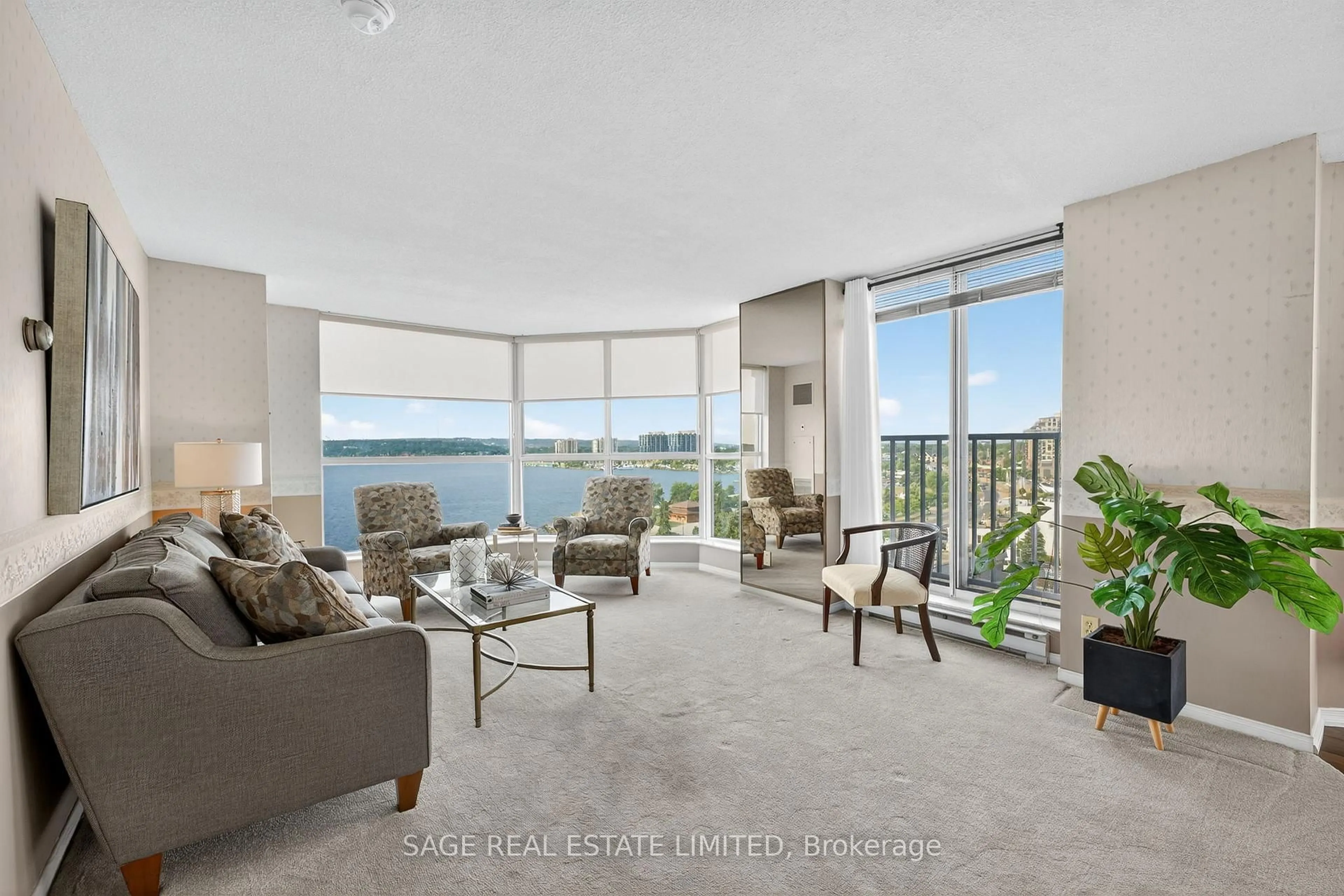 Living room with furniture, unknown for 150 Dunlop St #706, Barrie Ontario L4M 6H1