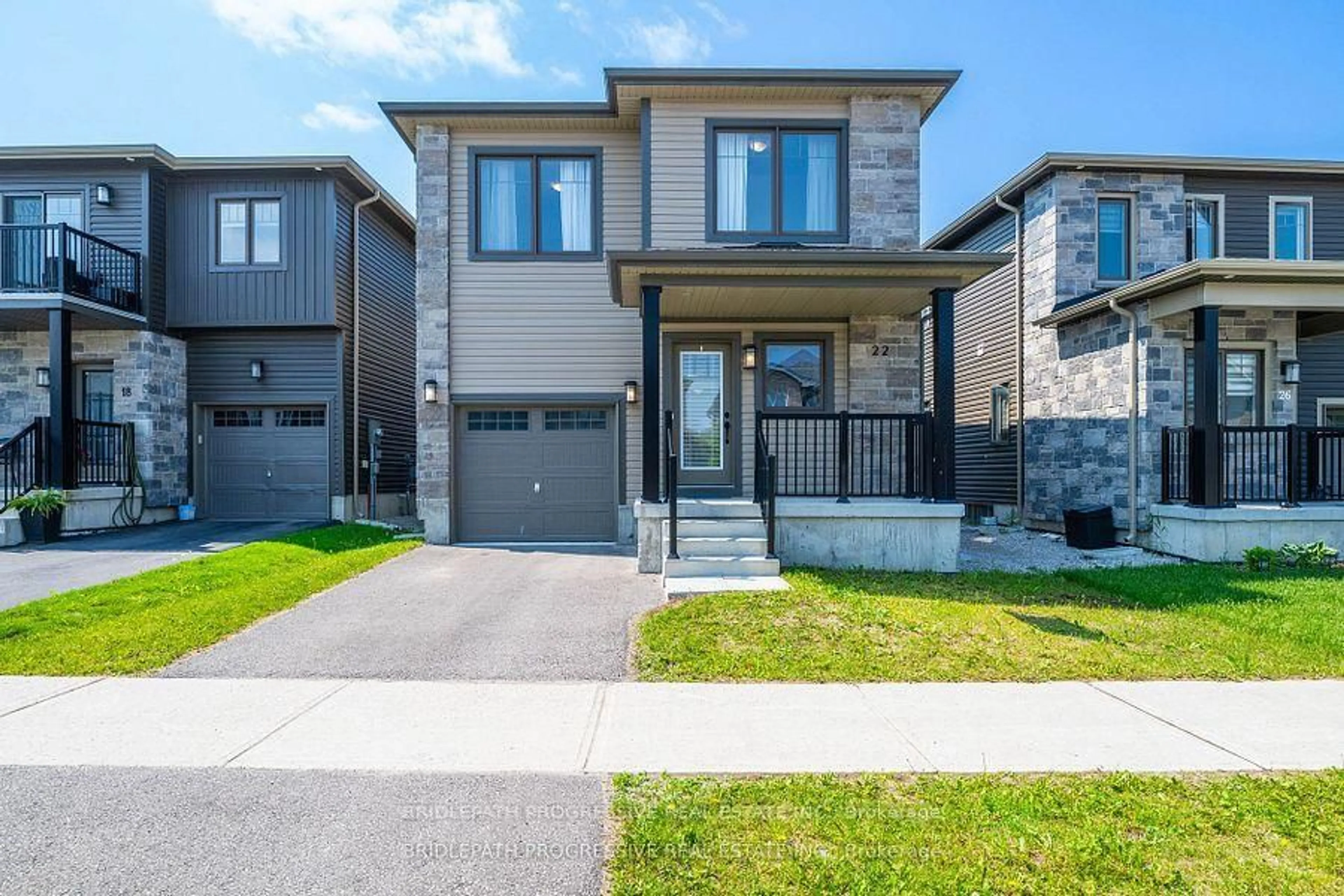 Home with brick exterior material, street for 22 Alaskan Hts, Barrie Ontario L9J 0H9