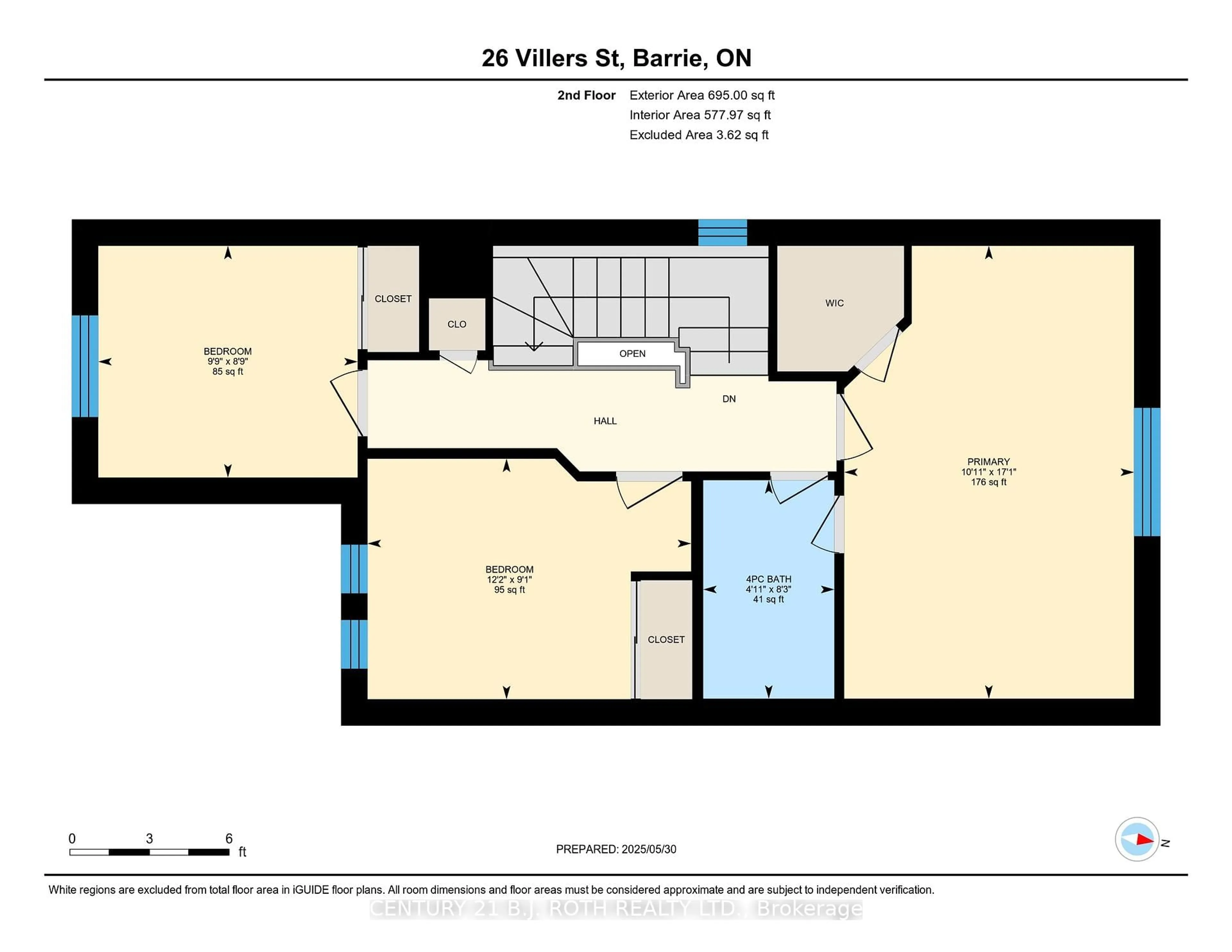 Floor plan for 26 Villers St, Barrie Ontario L4N 0X2