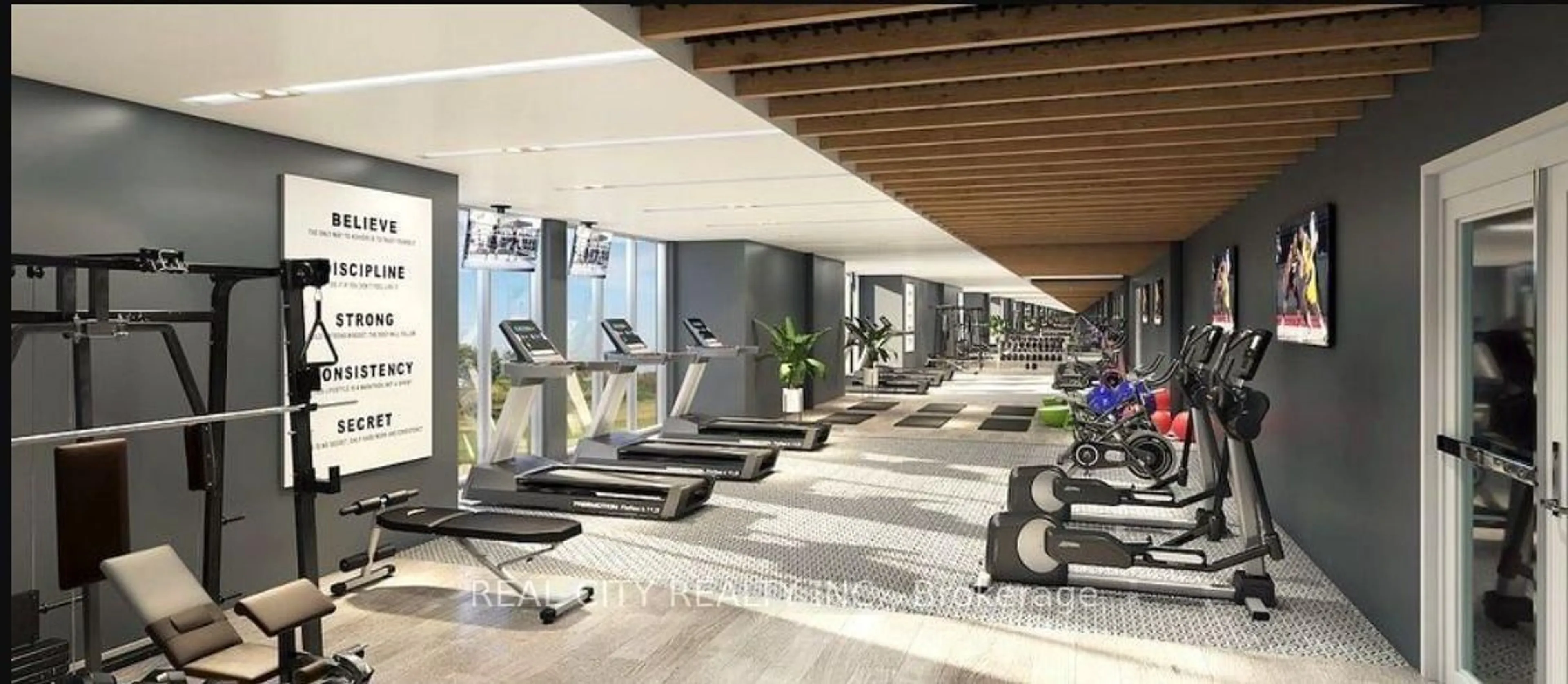 Gym or fitness room for 56 Lakeside Terr #409, Barrie Ontario L4M 0L4