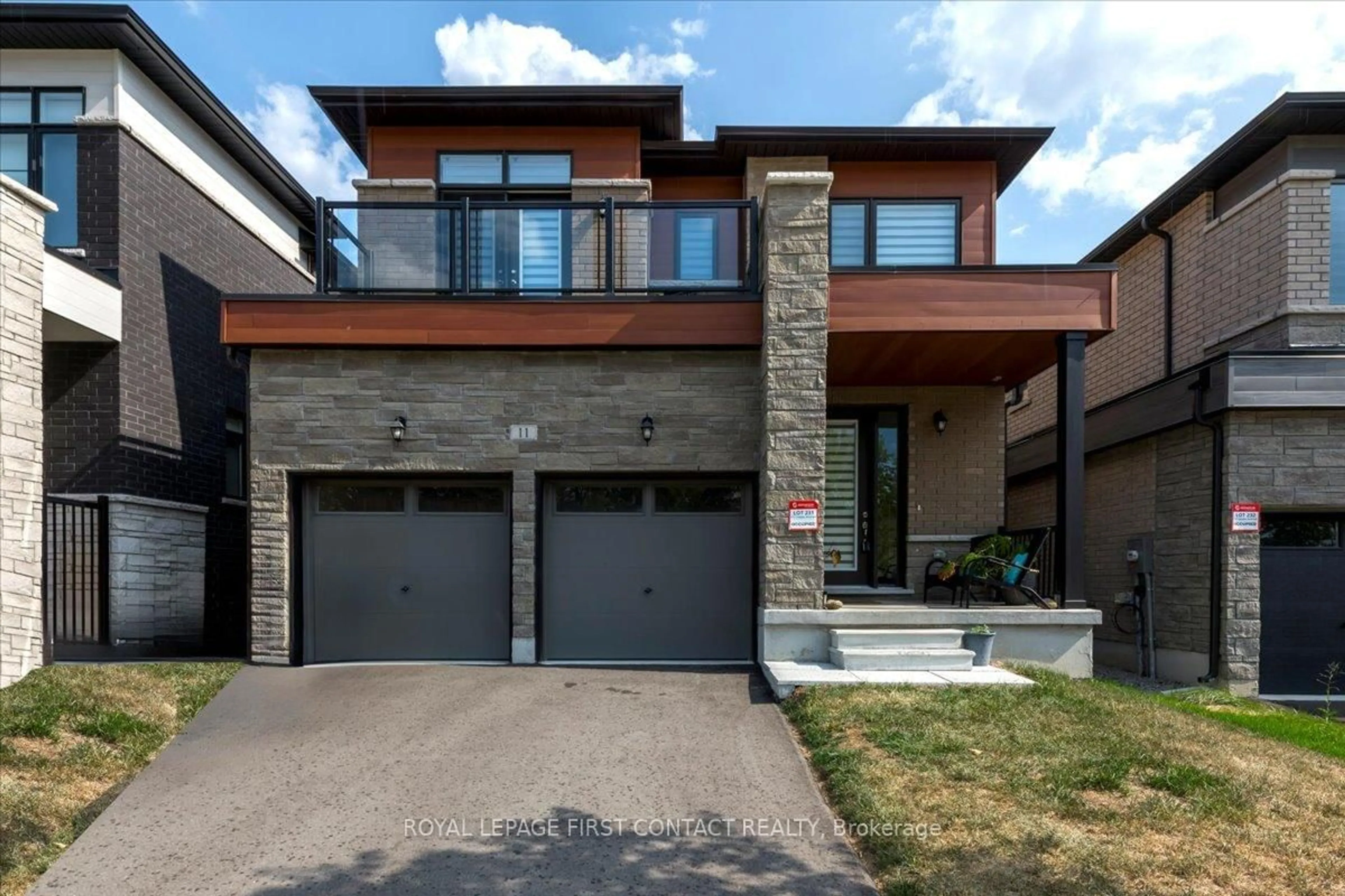 Home with brick exterior material, street for 11 Calypso Ave, Springwater Ontario L9X 2E1