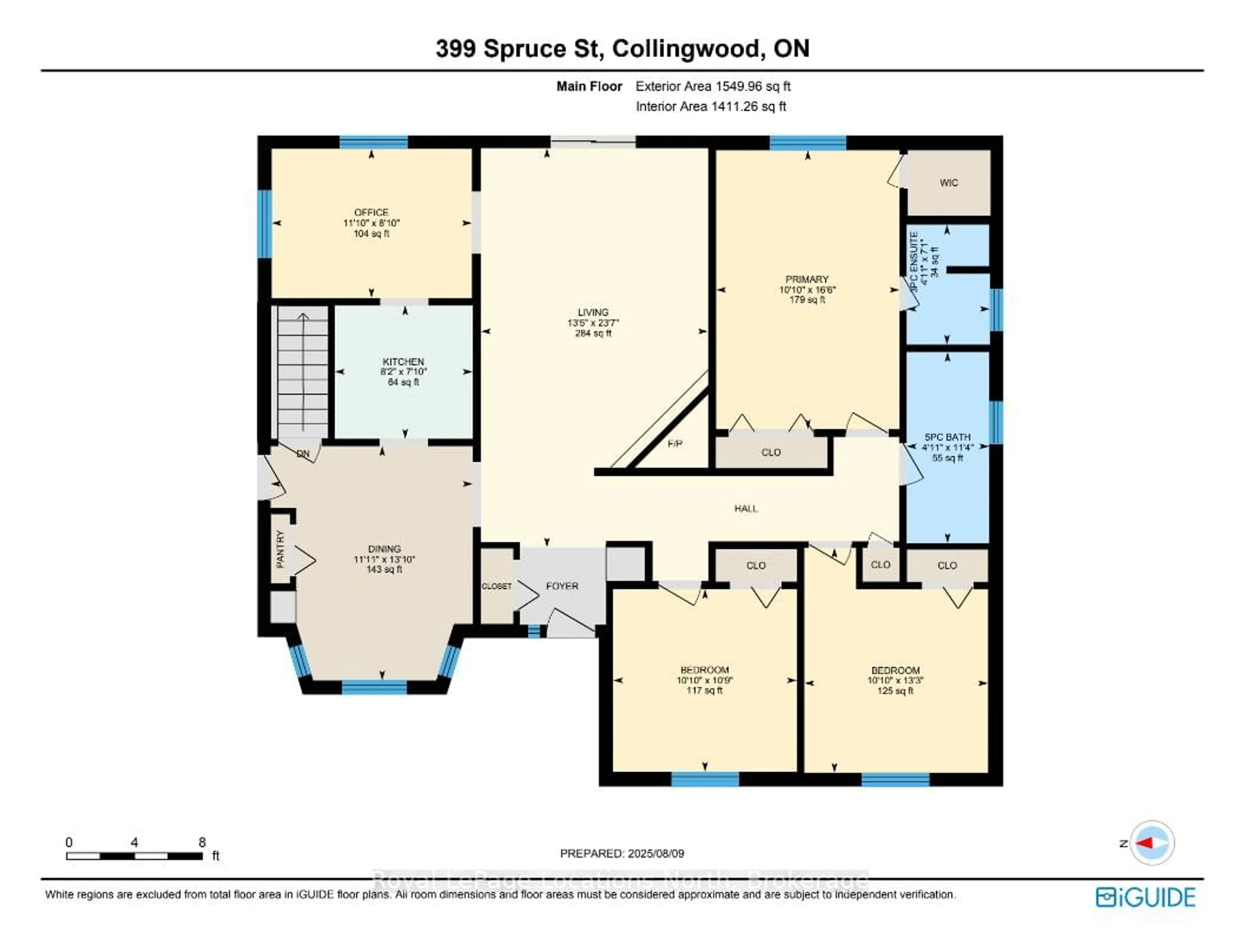 Floor plan for 399 Spruce St, Collingwood Ontario L9Y 3H5