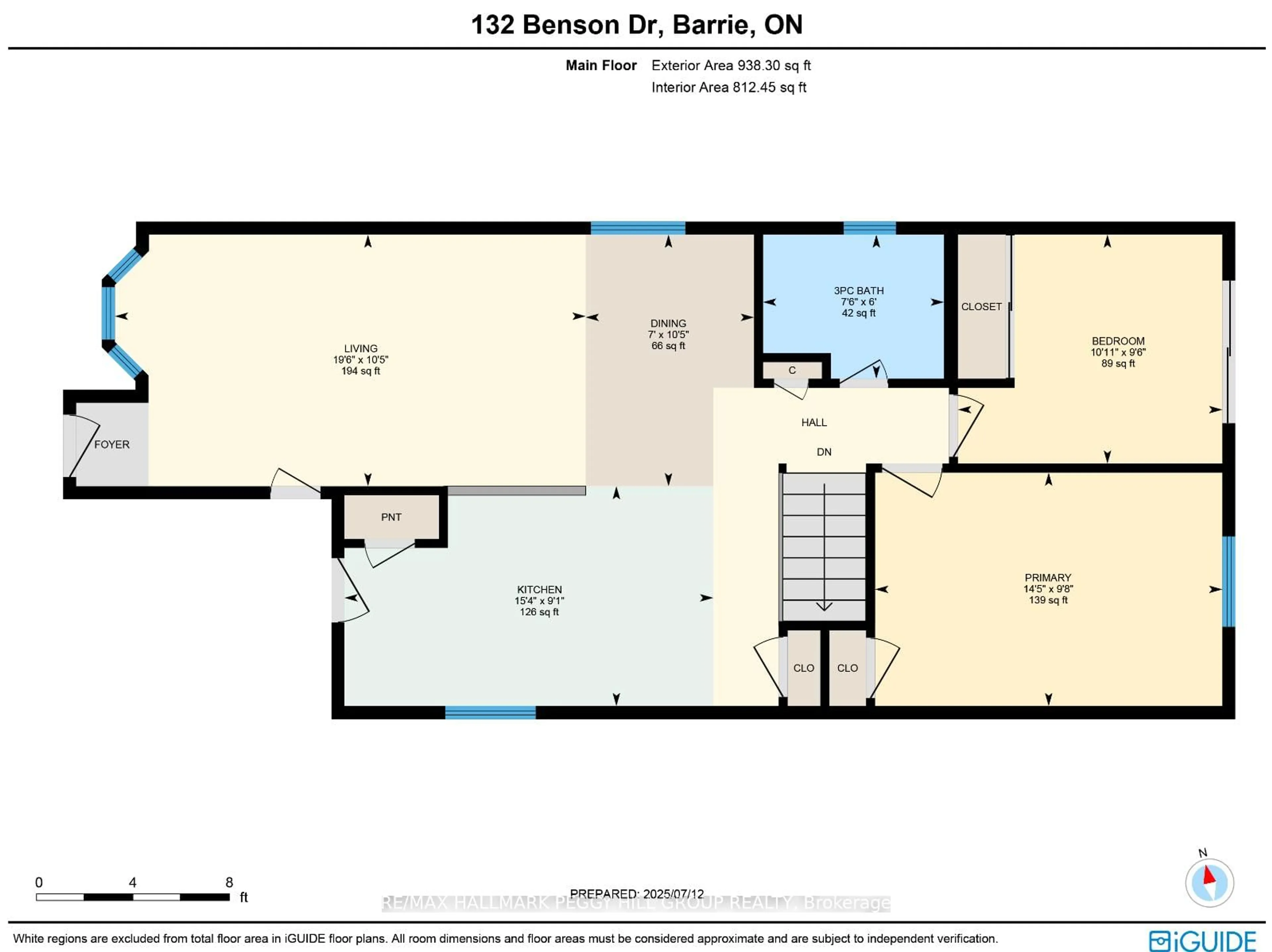 Floor plan for 132 Benson Dr, Barrie Ontario L4N 7Y3
