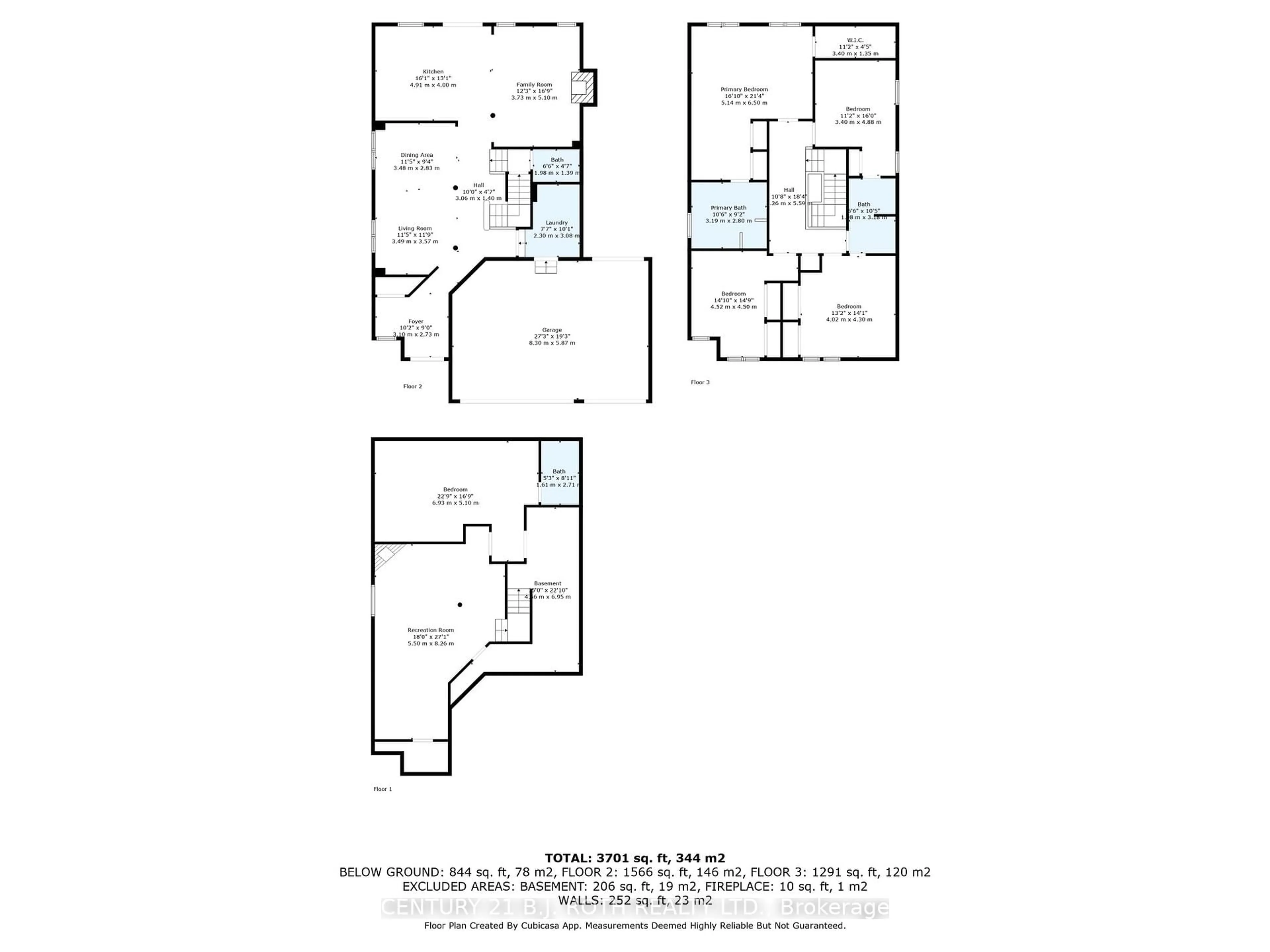Floor plan for 118 The Queensway, Barrie Ontario L4M 0B1