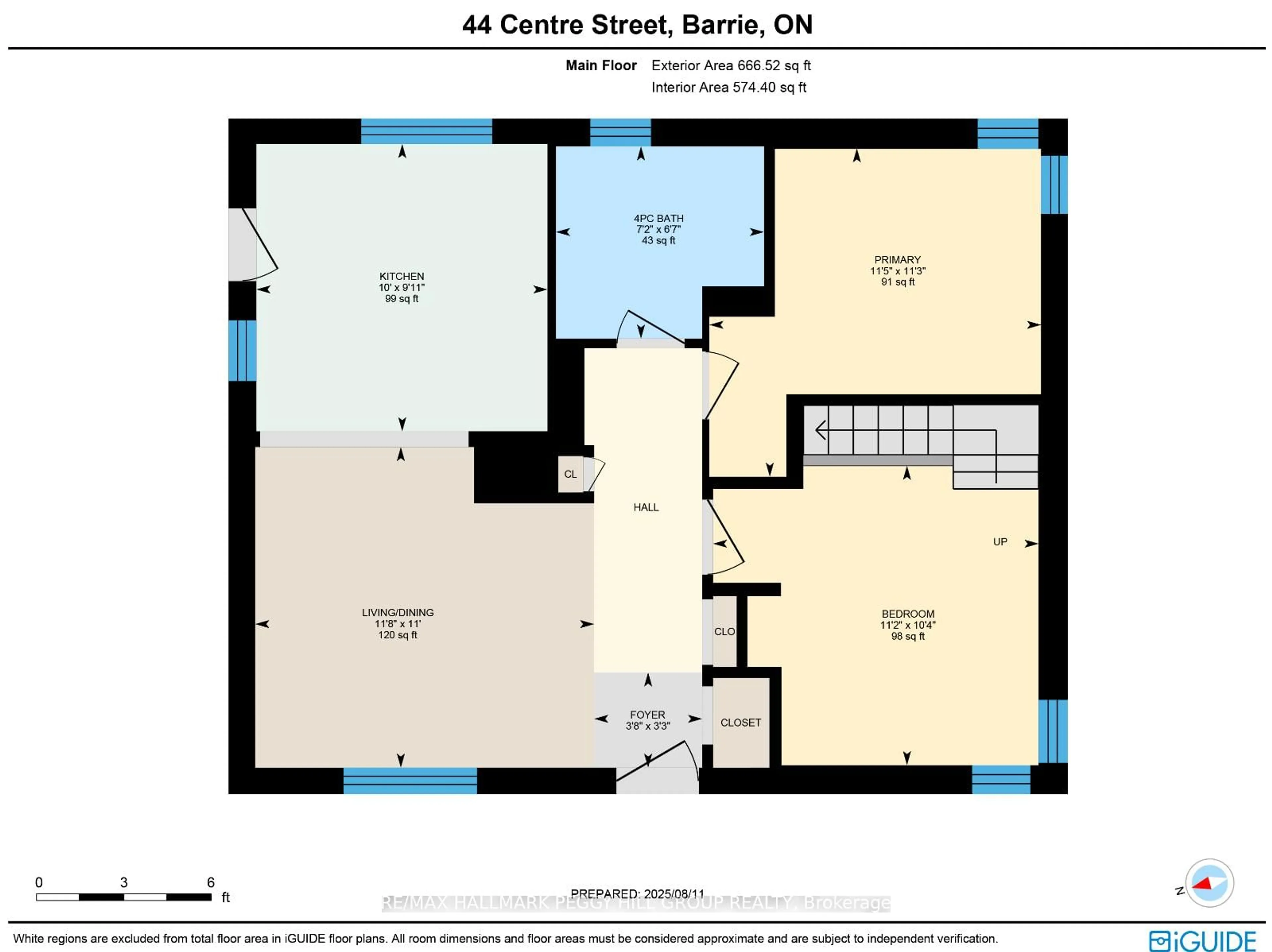 Floor plan for 44 Centre St, Barrie Ontario L4N 3L4