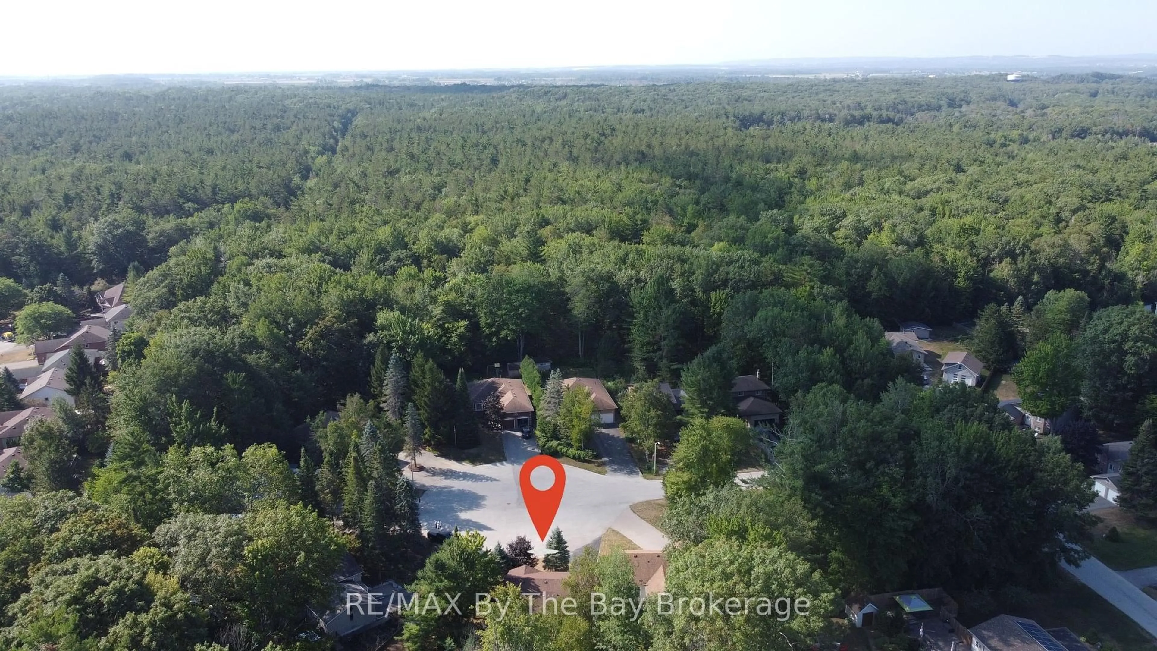 A pic from outside/outdoor area/front of a property/back of a property/a pic from drone, forest/trees view for 21 Portugal Path, Wasaga Beach Ontario L9Z 1L2