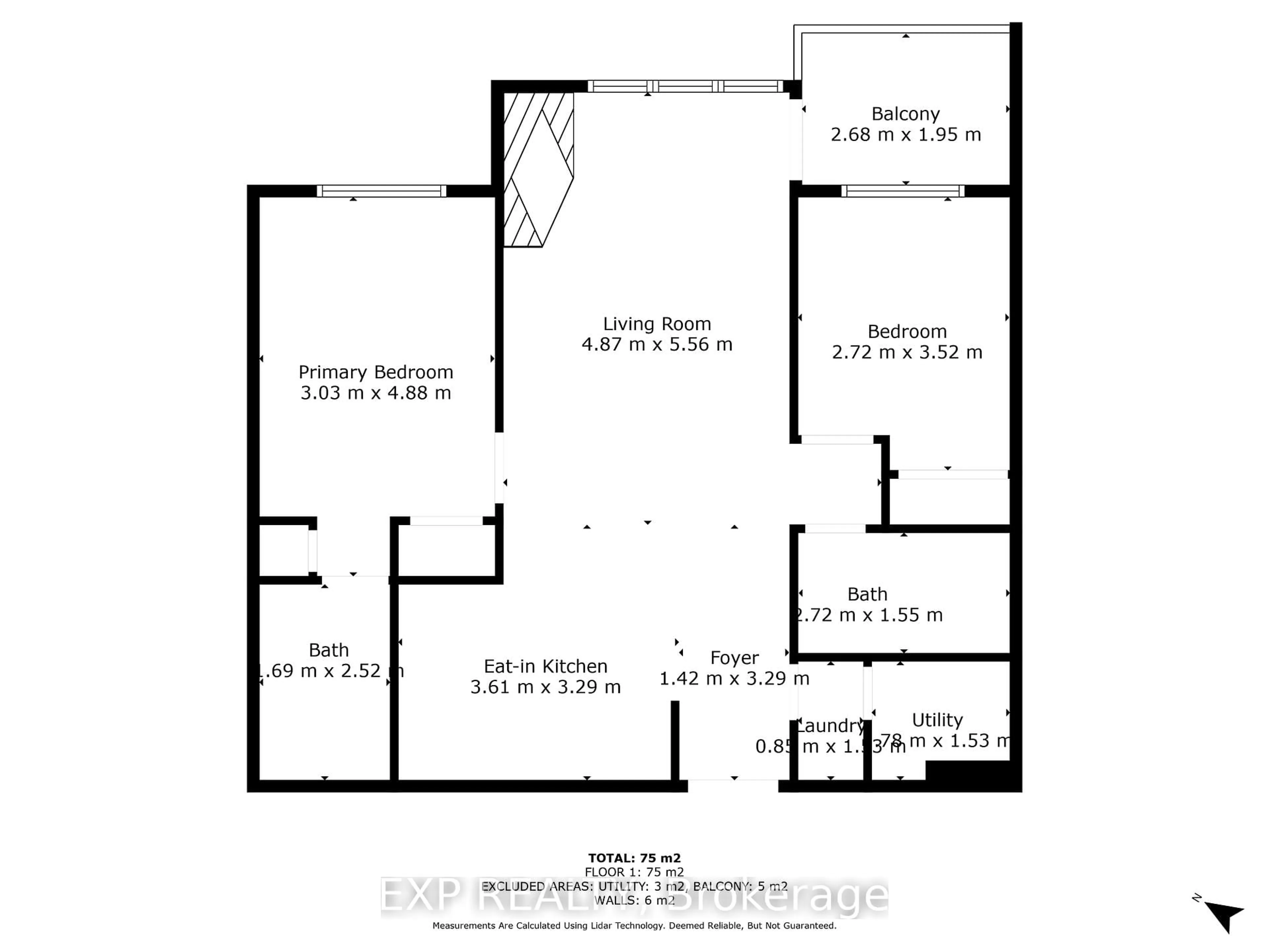 Floor plan for 120 Bell Farm Rd #201, Barrie Ontario L4M 6J2