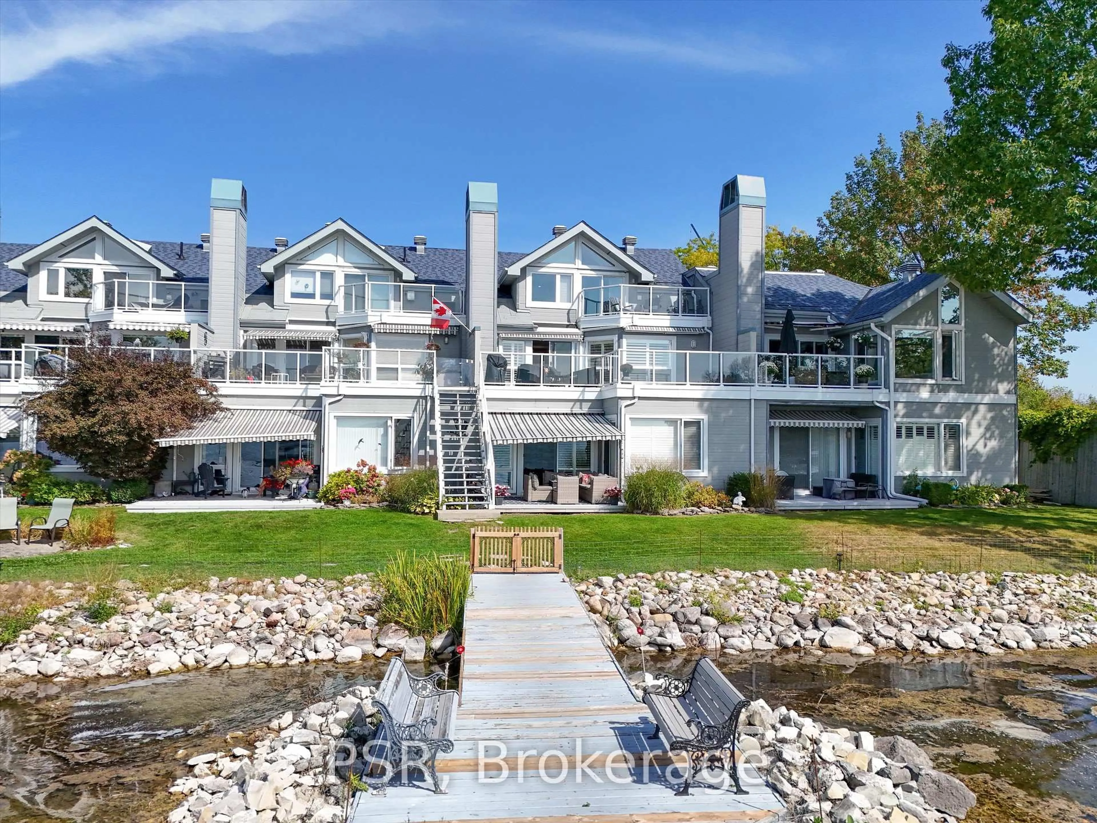 A pic from outside/outdoor area/front of a property/back of a property/a pic from drone, water/lake/river/ocean view for 603 Atherley Rd #214, Orillia Ontario L3V 7L5