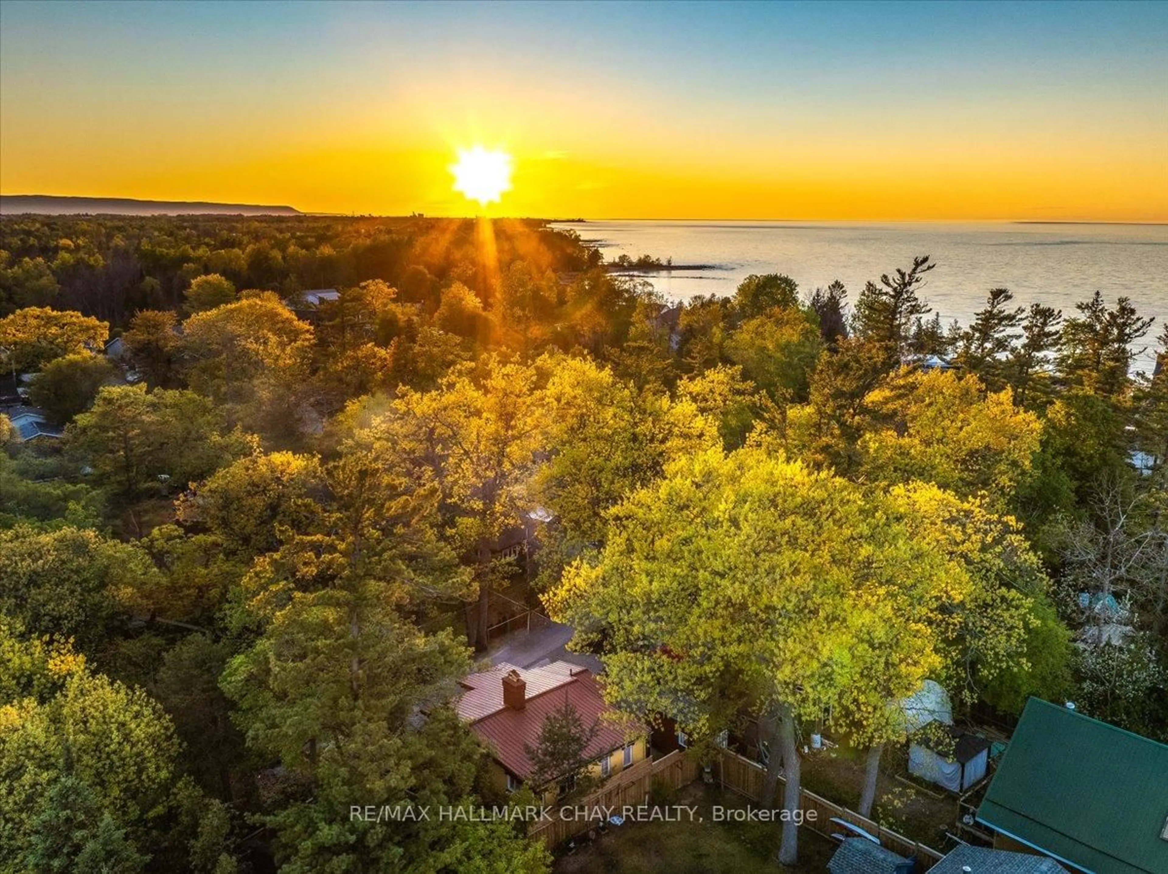 A pic from outside/outdoor area/front of a property/back of a property/a pic from drone, water/lake/river/ocean view for 23 Pops Lane, Wasaga Beach Ontario L9Z 2X7