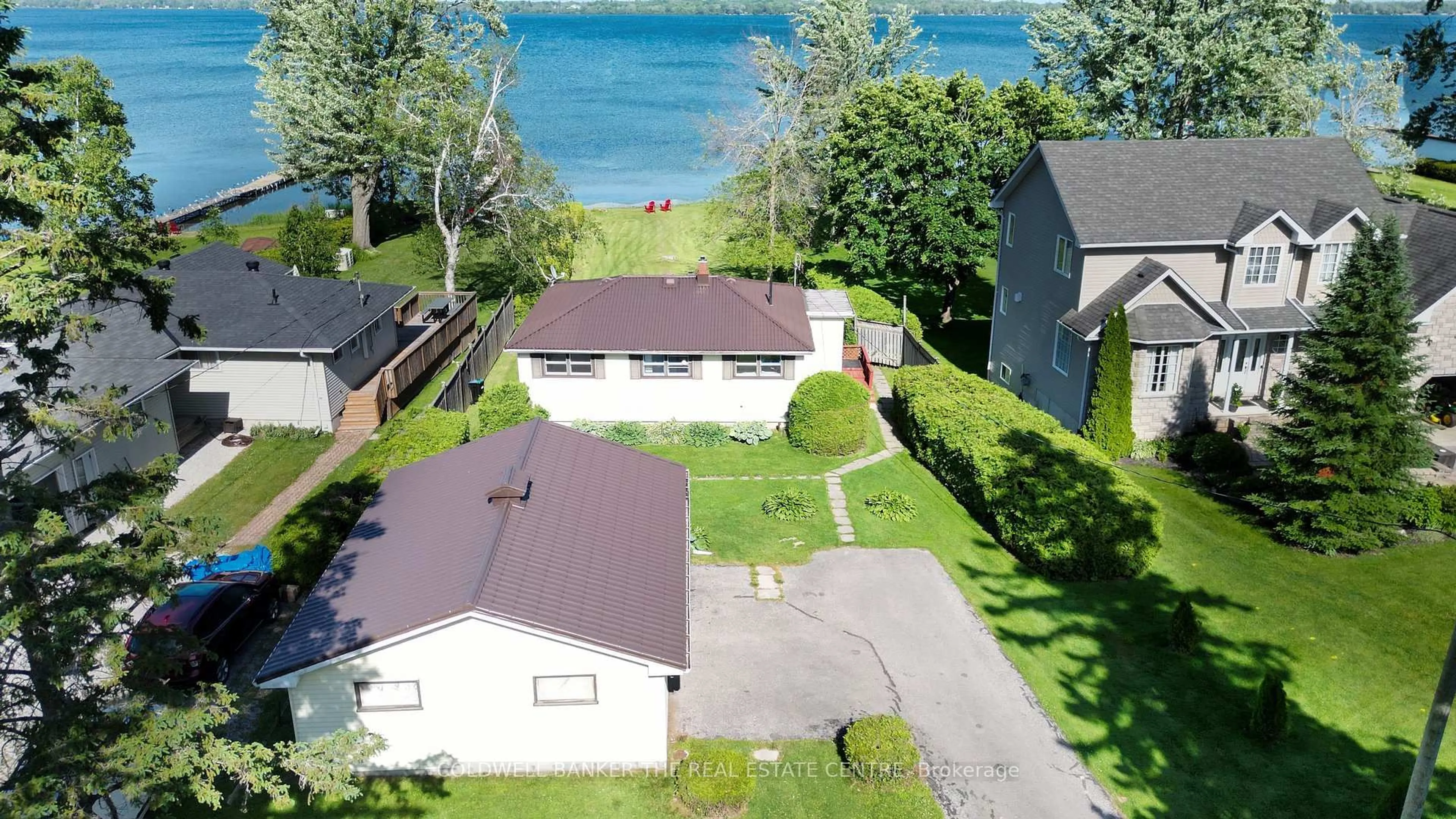 A pic from outside/outdoor area/front of a property/back of a property/a pic from drone, water/lake/river/ocean view for 3529 Bayou Rd, Severn Ontario L3V 6H3