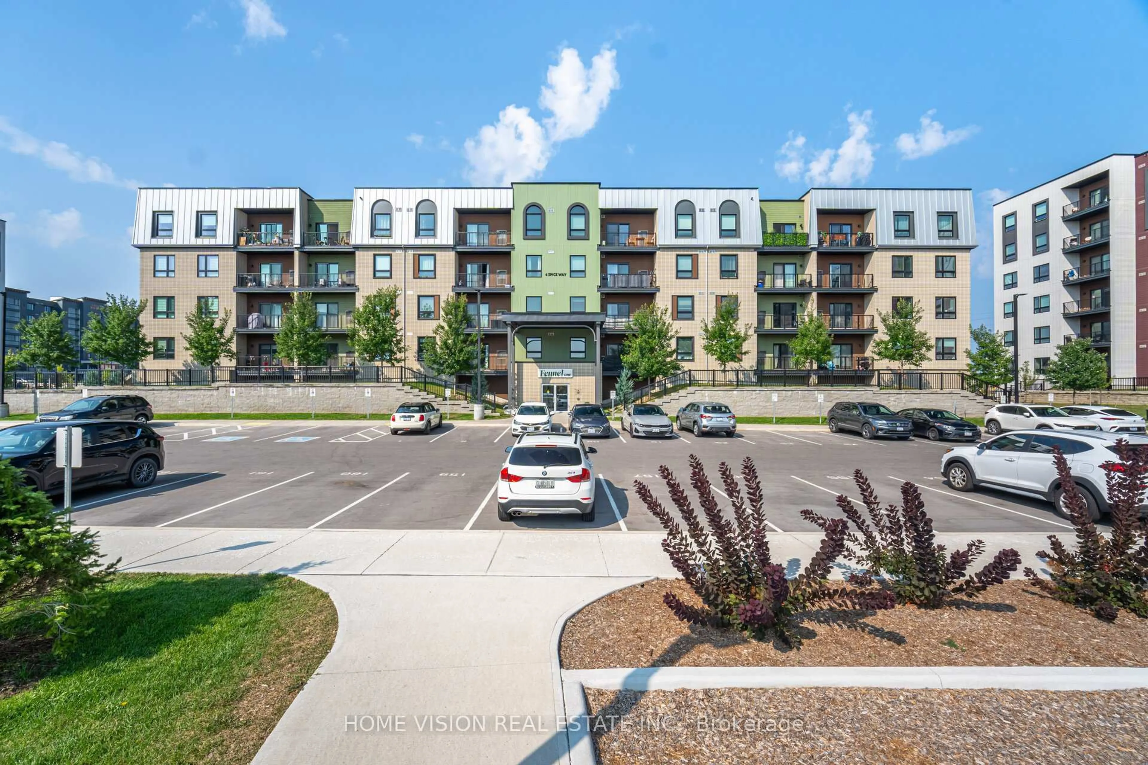 A pic from outside/outdoor area/front of a property/back of a property/a pic from drone, unknown for 6 Spice Way #311, Barrie Ontario L9J 0J9