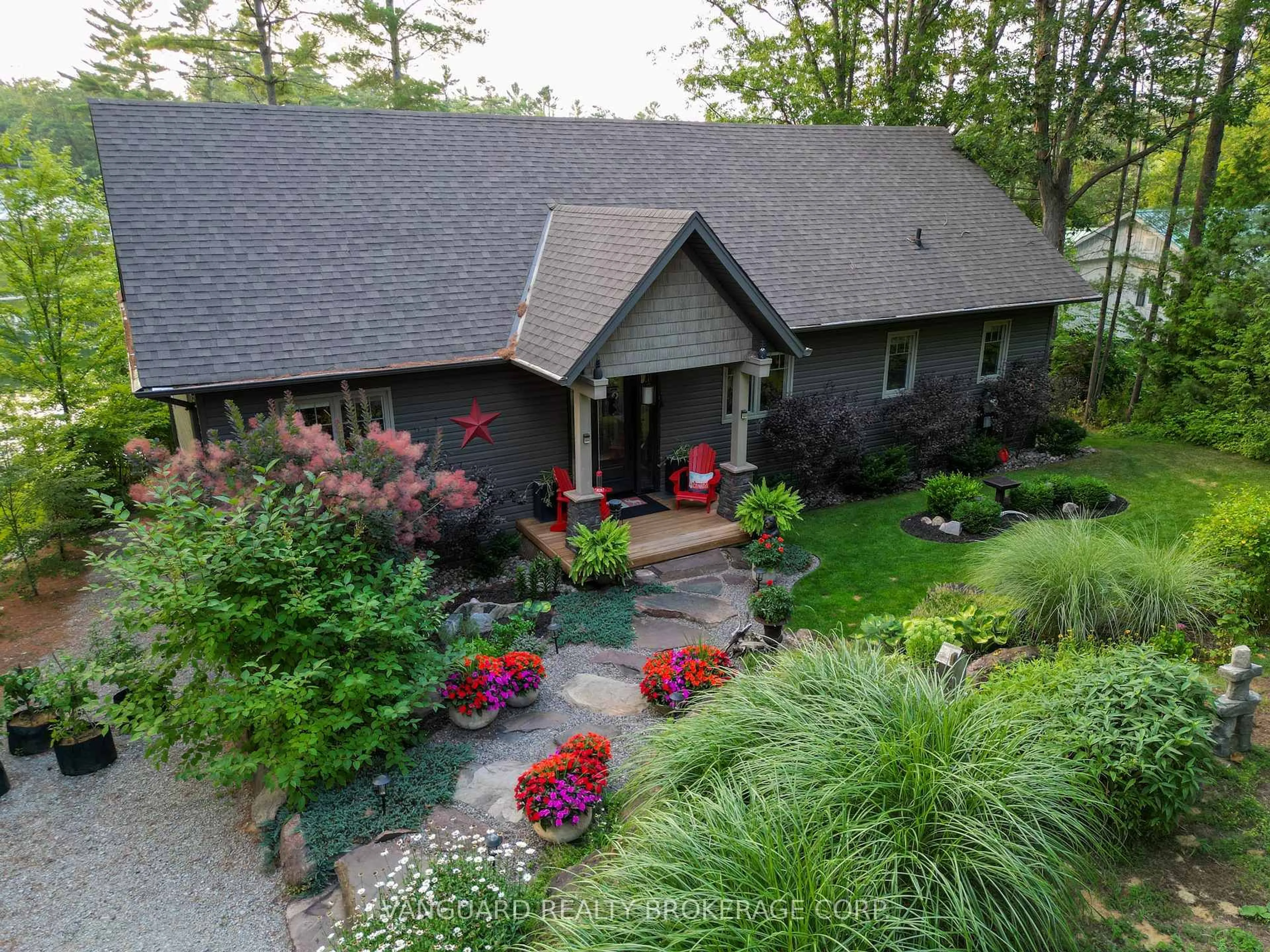 A pic from outside/outdoor area/front of a property/back of a property/a pic from drone, unknown for 7764 Riverleigh Dr, Ramara Ontario L0K 2B0