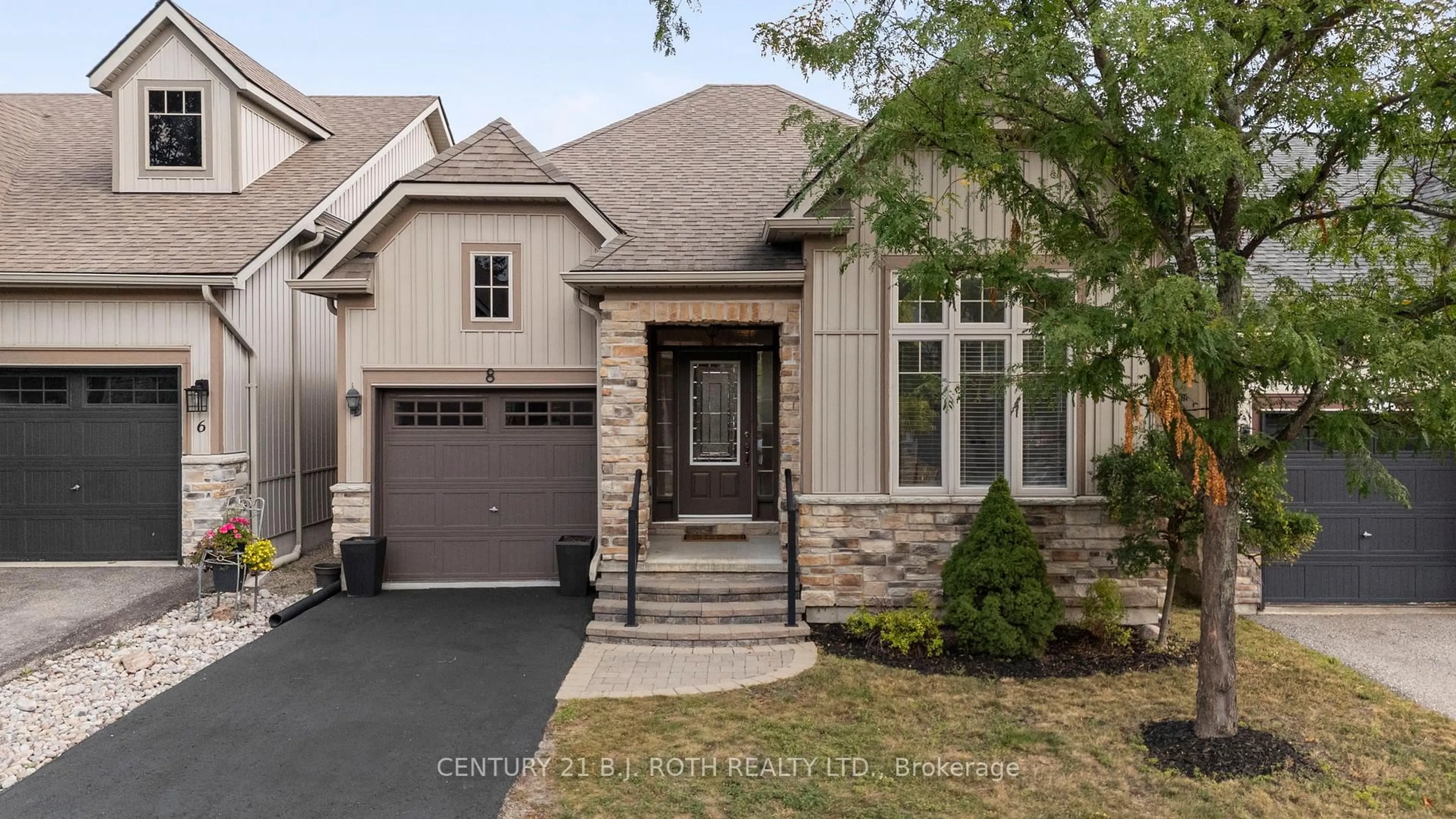 Home with brick exterior material, street for 8 CANTERBURY Circ, Orillia Ontario L3V 0C9
