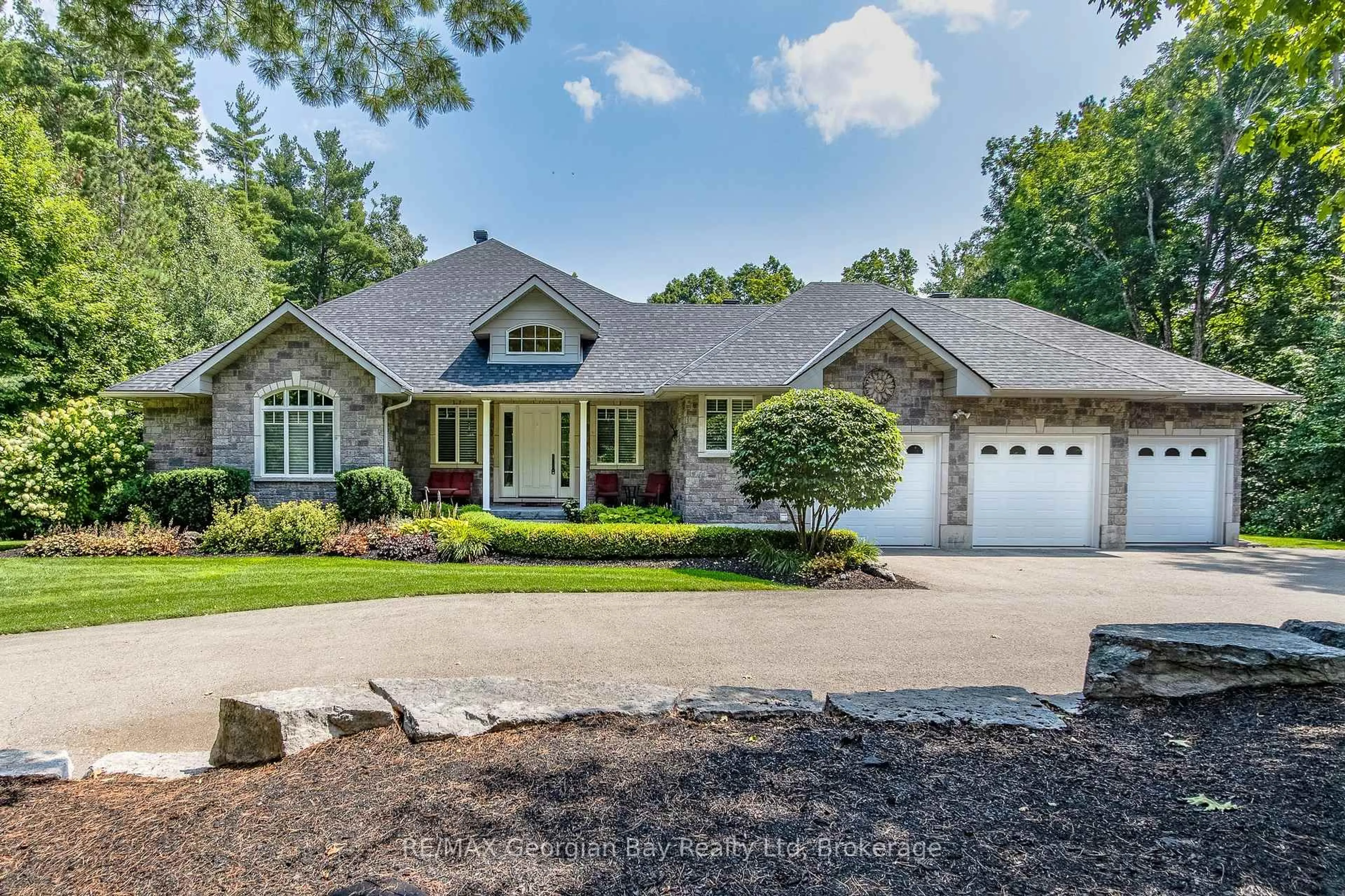 Home with brick exterior material, water/lake/river/ocean view for 25 Copeland Creek Dr, Tiny Ontario L9M 0M3