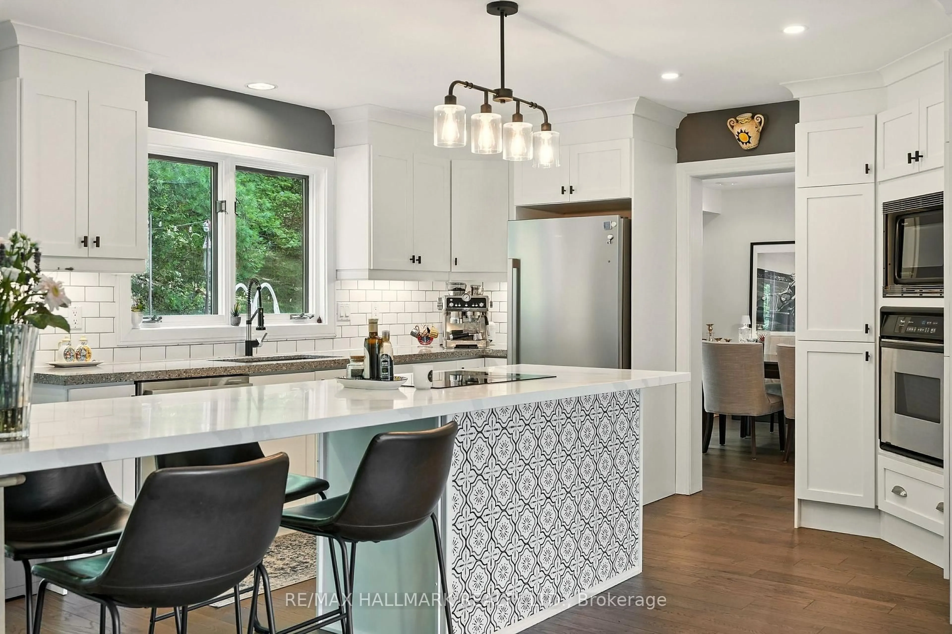 Contemporary kitchen, ceramic/tile floor for 30 Pooles Rd, Springwater Ontario L0L 1X1