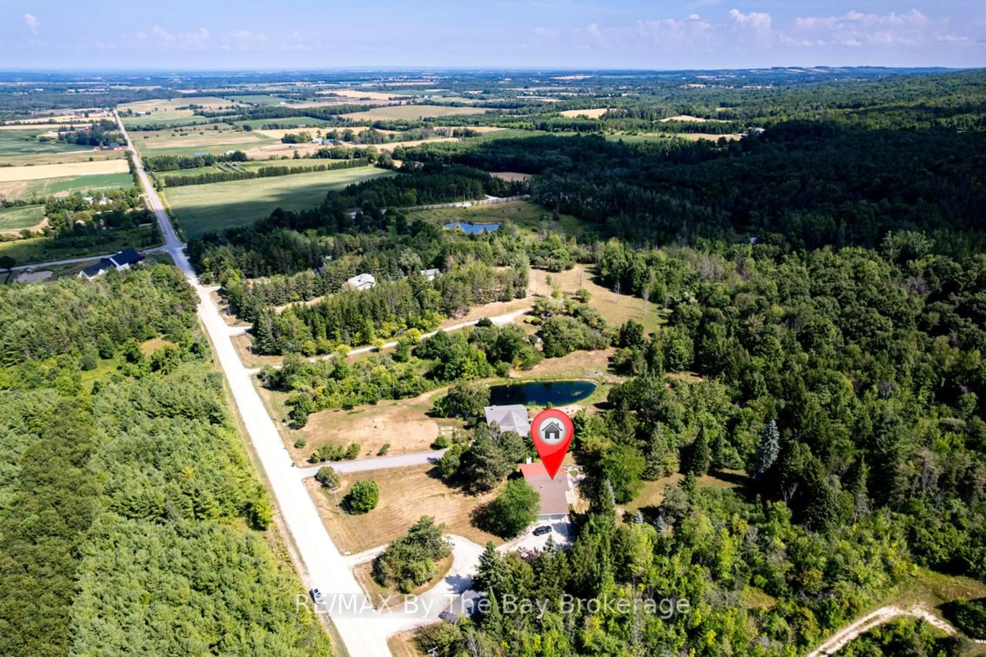 A pic from outside/outdoor area/front of a property/back of a property/a pic from drone, forest/trees view for 8223 30/31 Sdrd, Clearview Ontario L0M 1P0