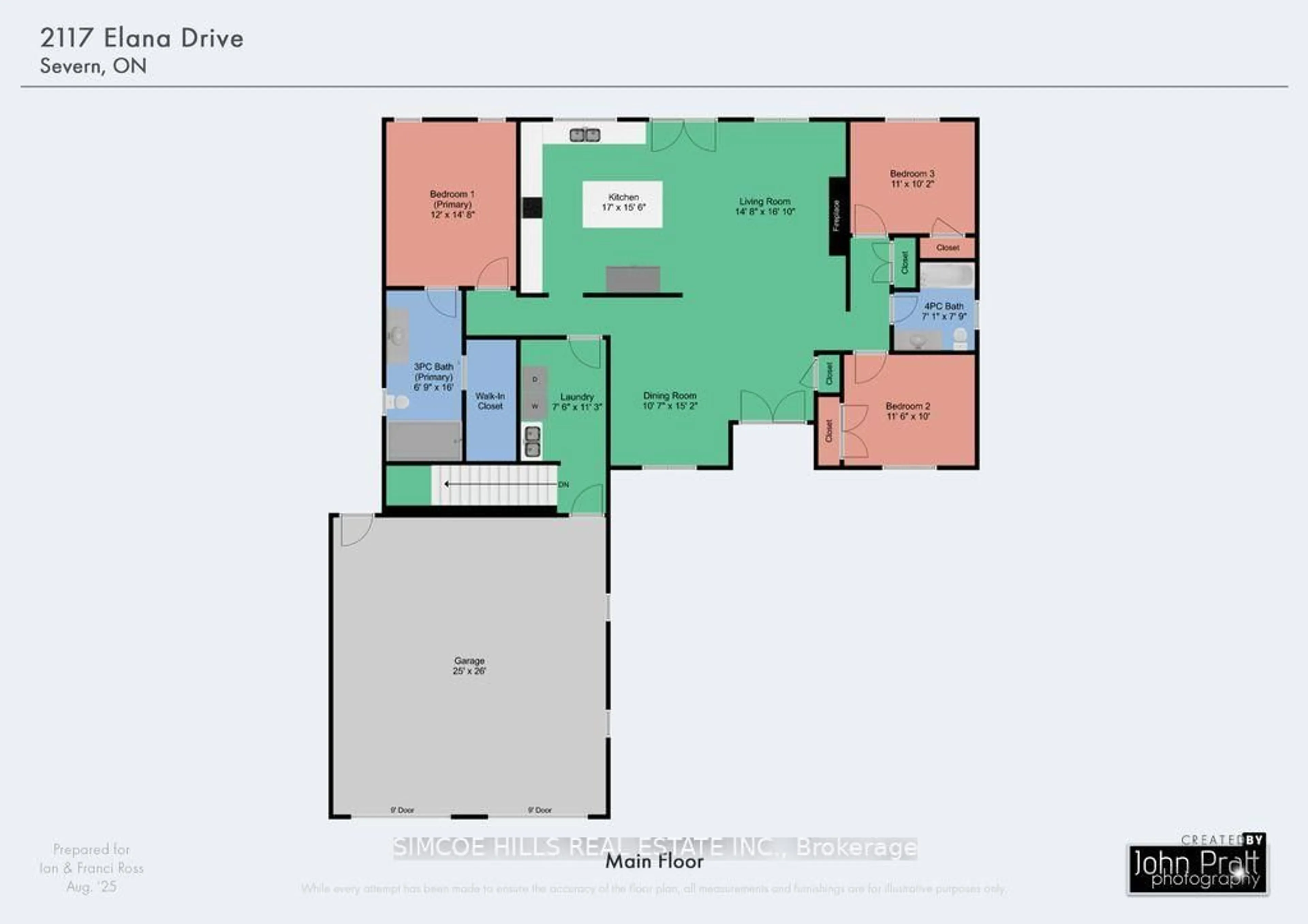 Floor plan for 2117 ELANA Dr, Severn Ontario L3V 0C1