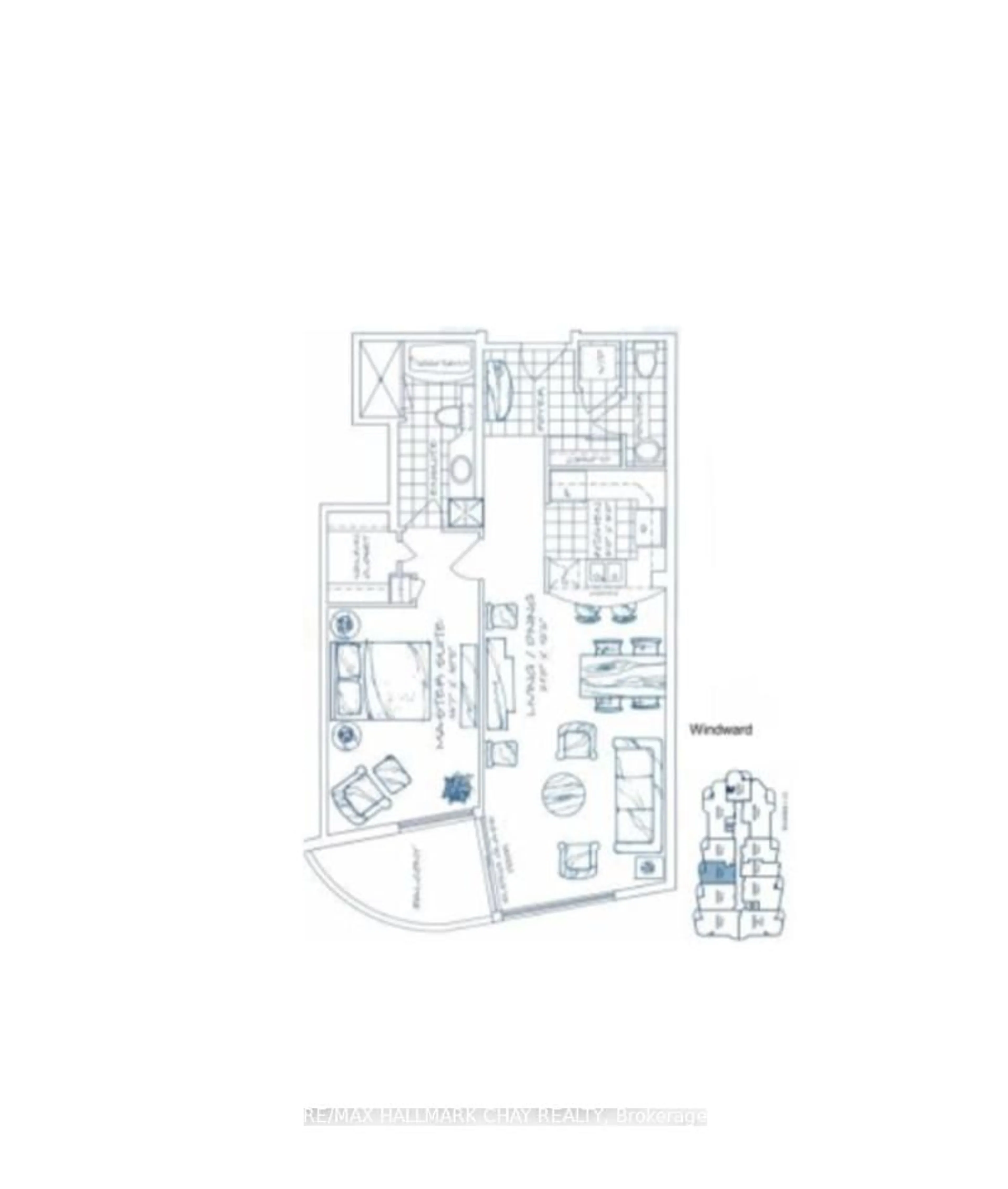Floor plan for 2 TORONTO St #307, Barrie Ontario L4N 9R2