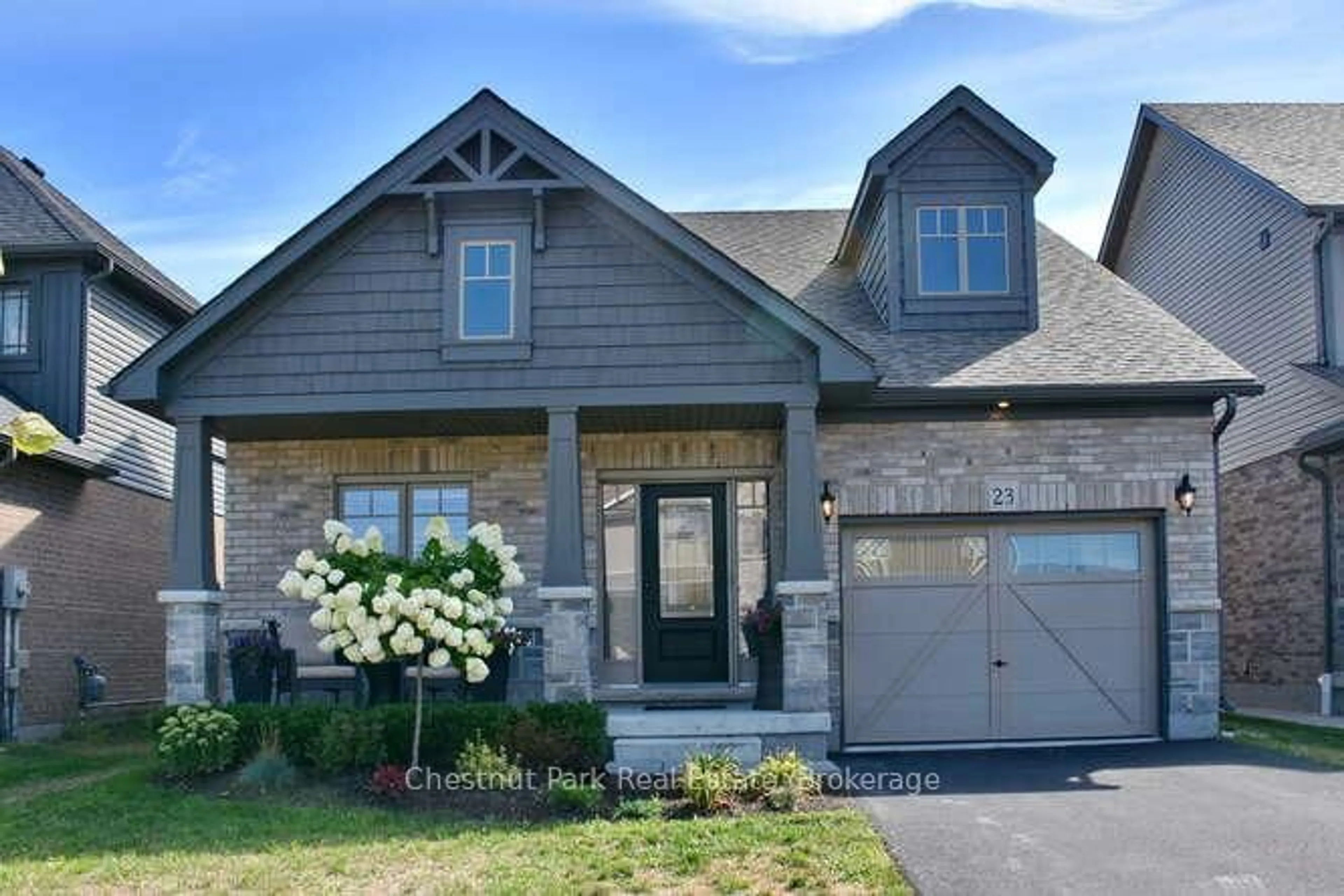 Home with brick exterior material, street for 23 Maidens Cres, Collingwood Ontario L9Y 3B7