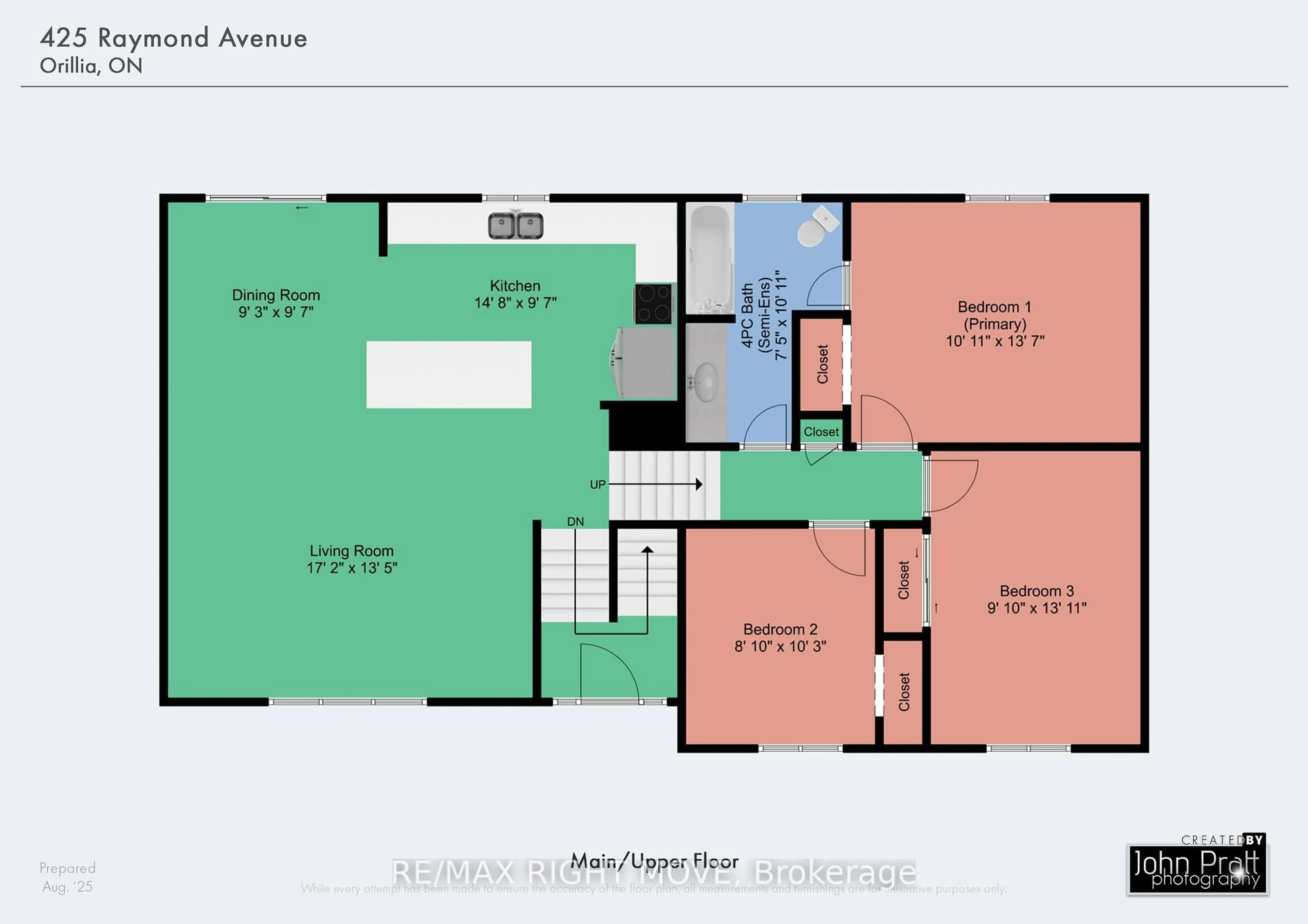 Floor plan for 425 Raymond Ave, Orillia Ontario L3V 6V2