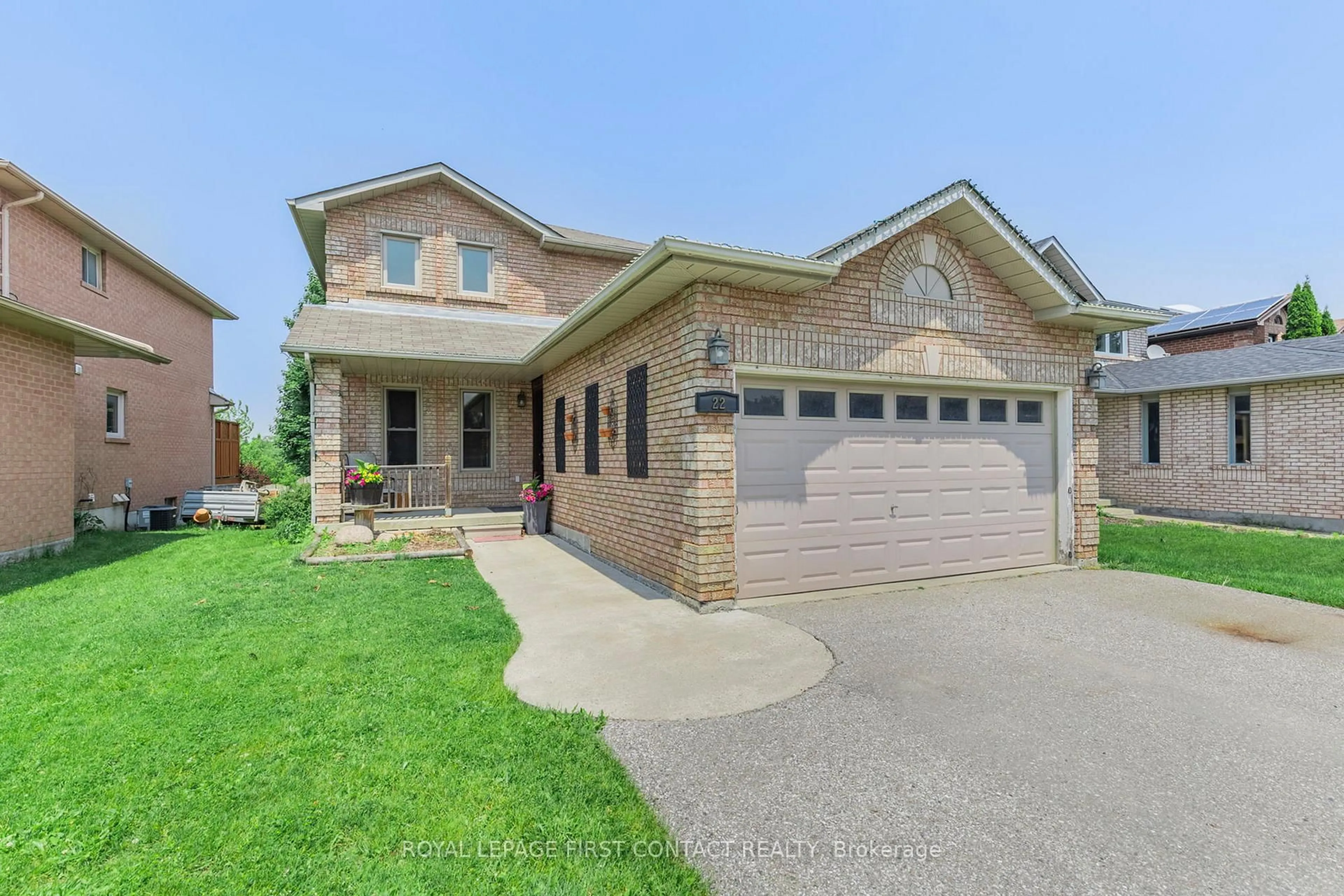 Home with brick exterior material, street for 22 Bishop Dr, Barrie Ontario L4N 6Y6