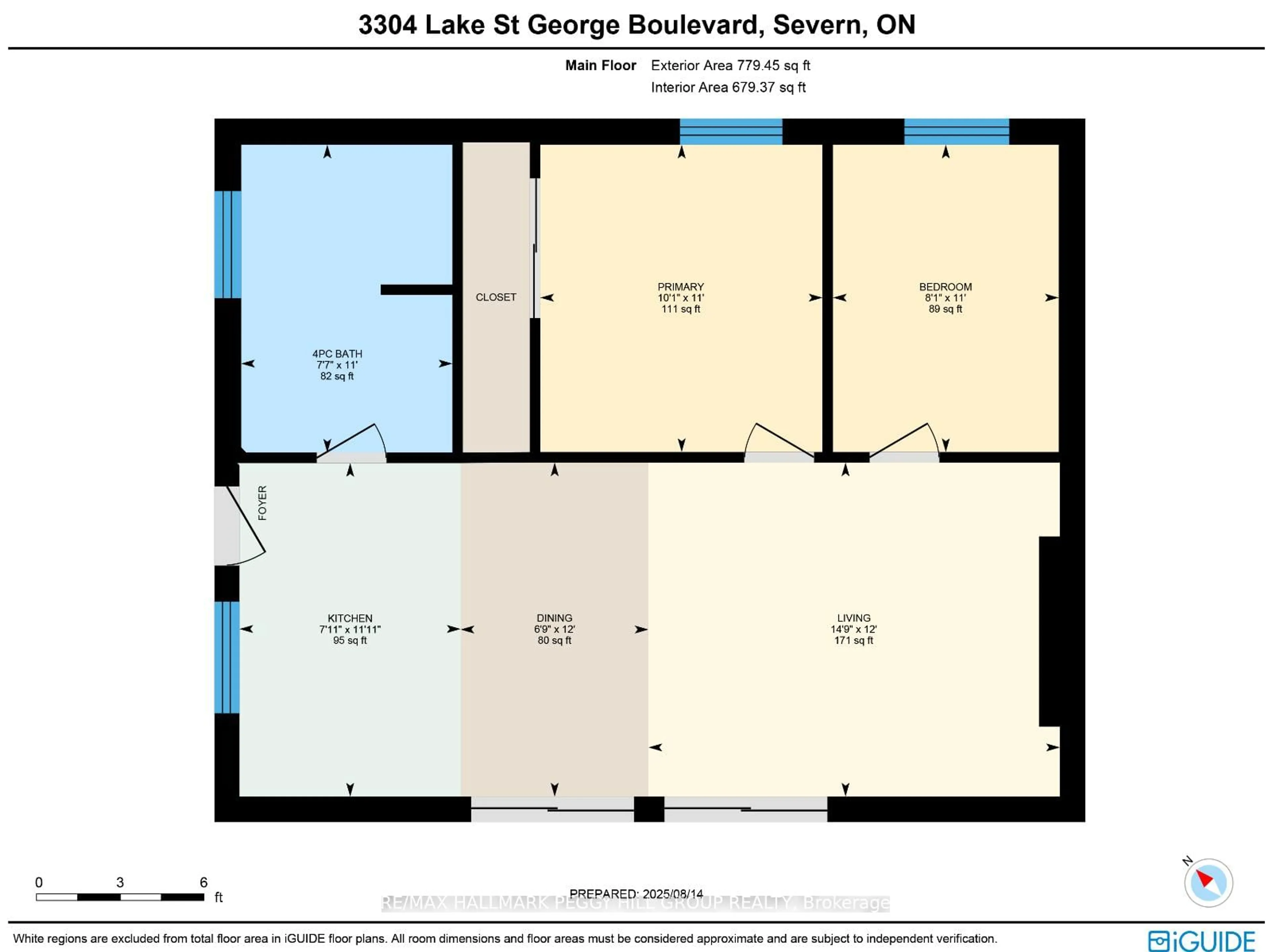 Floor plan for 3304 Lake St George Blvd, Severn Ontario L0K 2B0