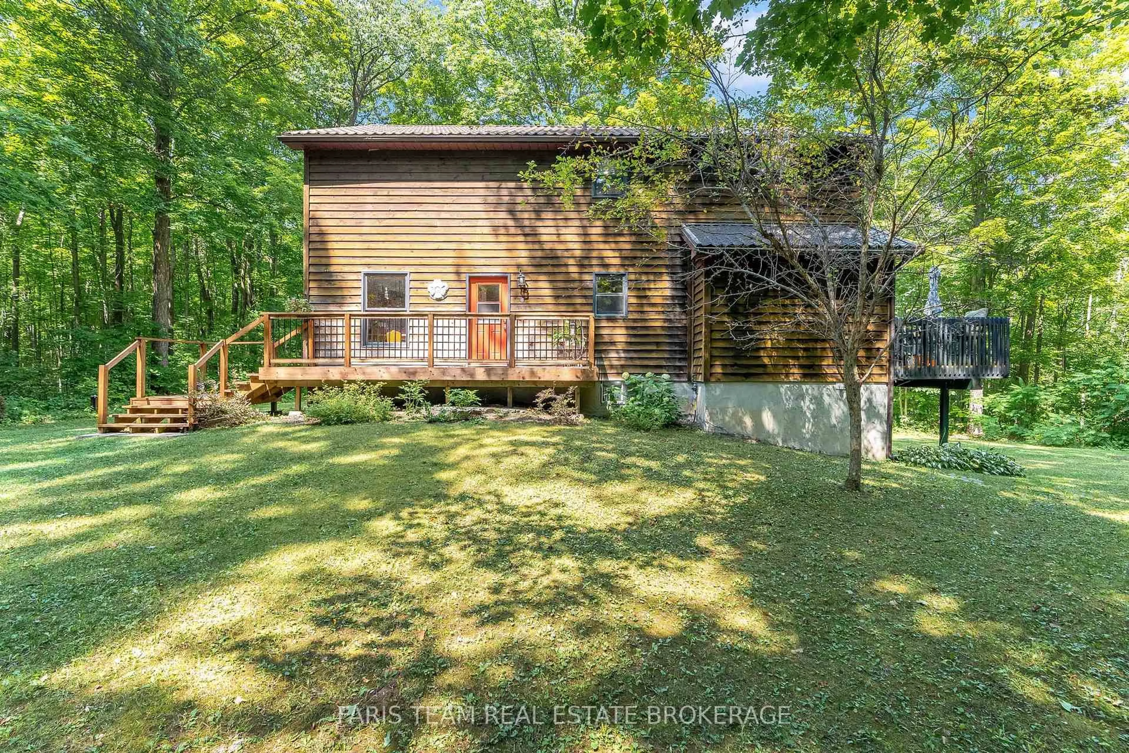 A pic from outside/outdoor area/front of a property/back of a property/a pic from drone, forest/trees view for 4094 Granny White Sdrd, Tay Ontario L0K 2A0
